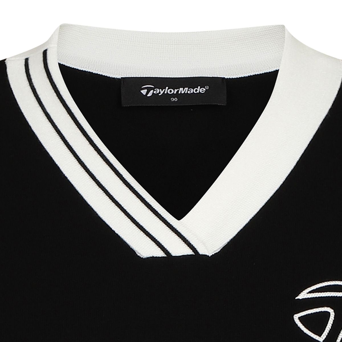 테일러메이드 어패럴(TAYLORMADE APPAREL) 여성 배색 브이넥 니트 베스트 TSO-71HG22-199