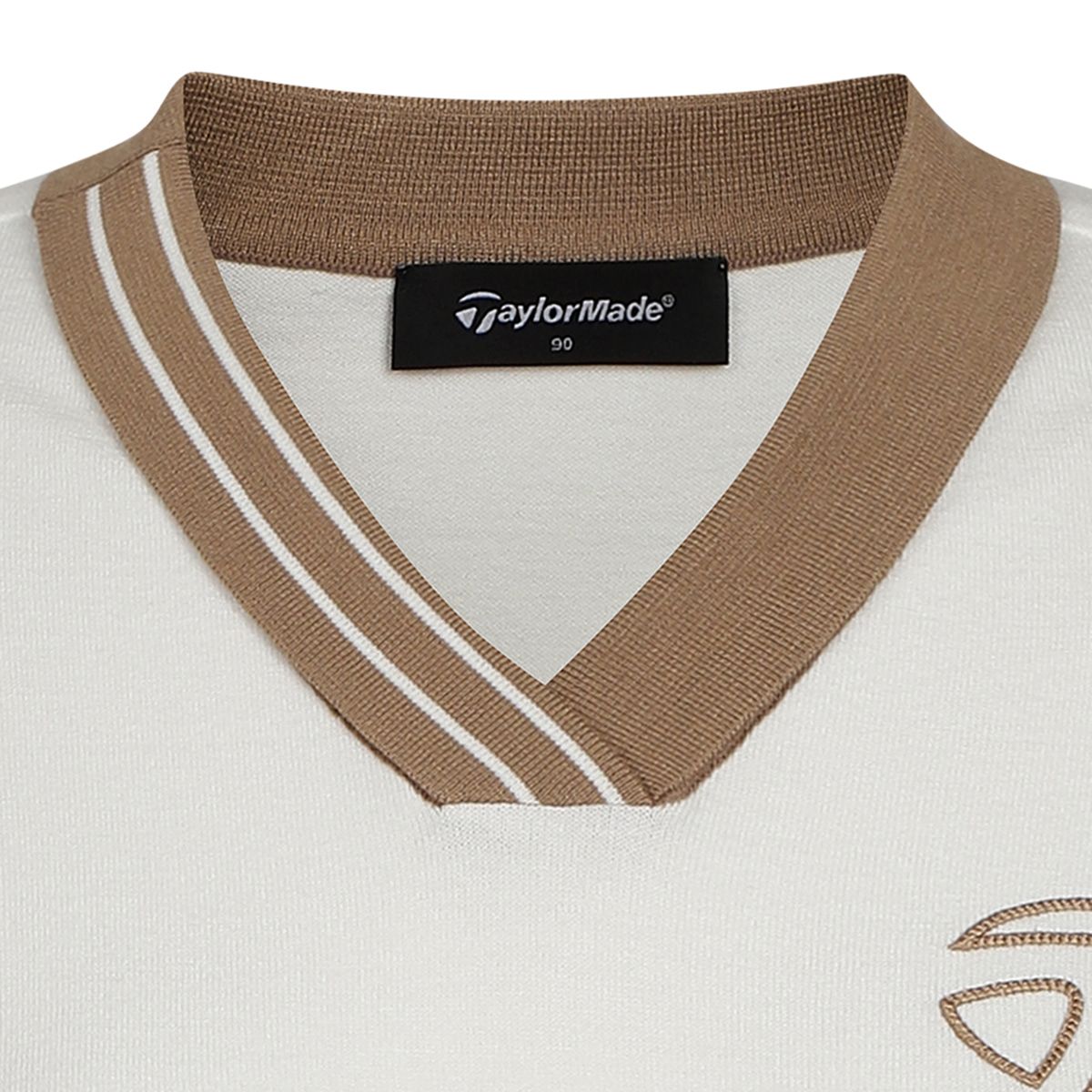 테일러메이드 어패럴(TAYLORMADE APPAREL) 여성 배색 브이넥 니트 베스트 TSO-71HG22-101