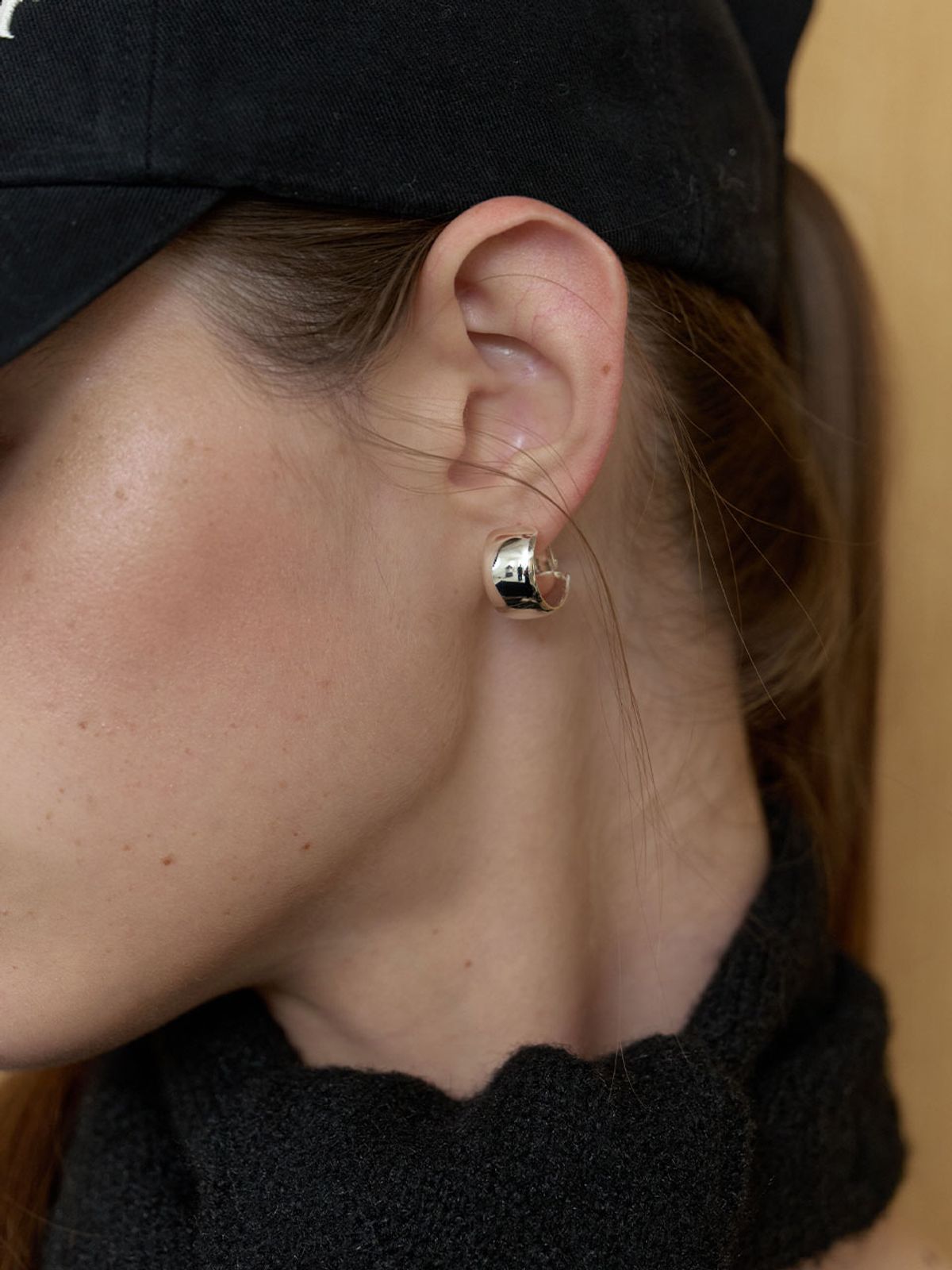 러브미몬스터(LOVE ME MONSTER) Essential Round Ring Earrings (L253MER060)
