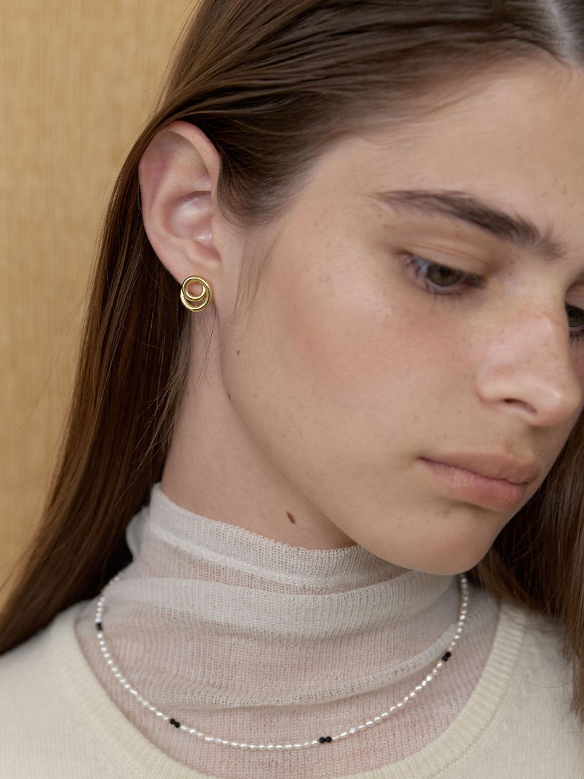 러브미몬스터(LOVE ME MONSTER) Circle Knot Earrings (L253MER090)