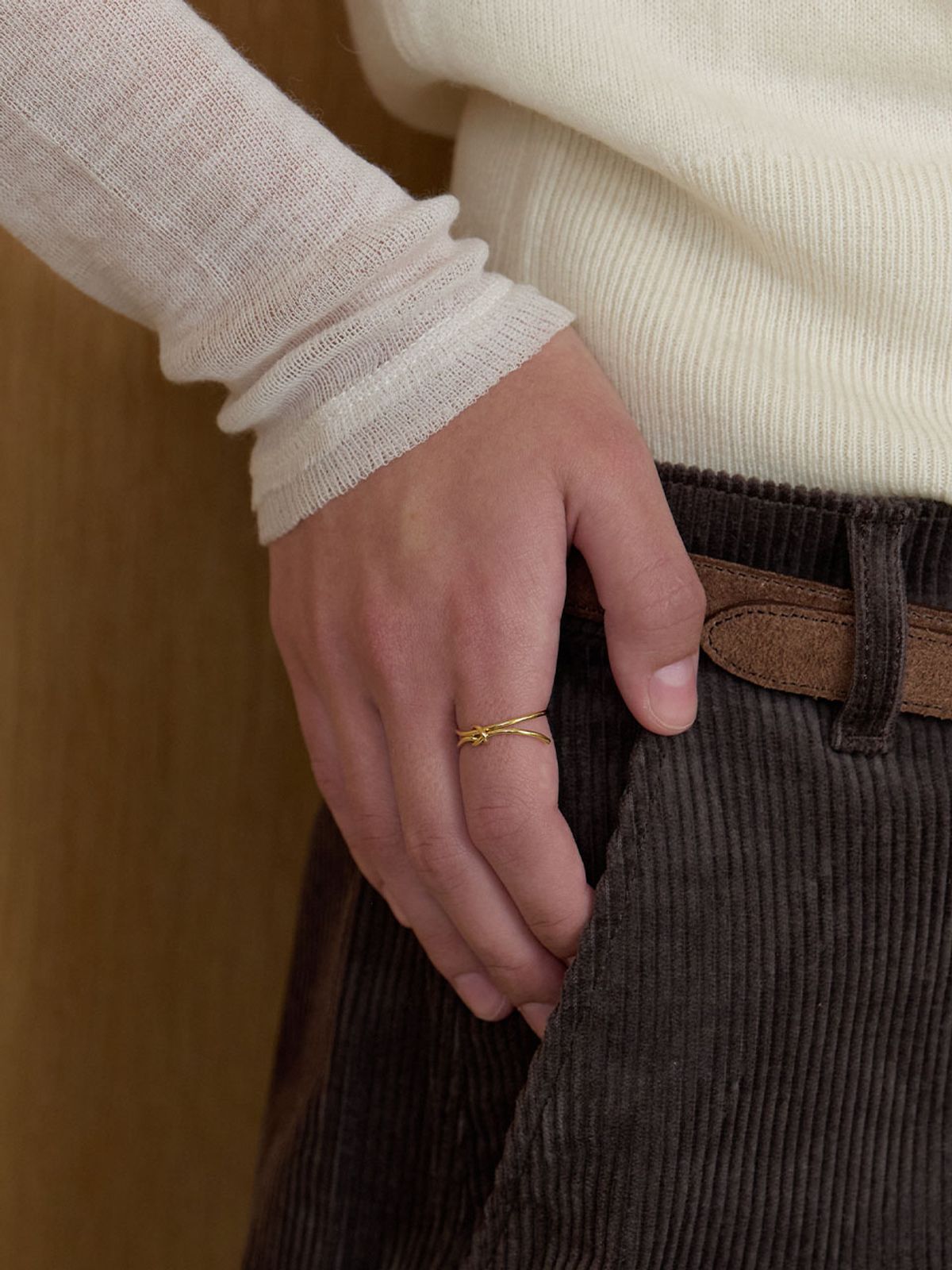 러브미몬스터(LOVE ME MONSTER) Tini Knot Ring (L253MRI020)