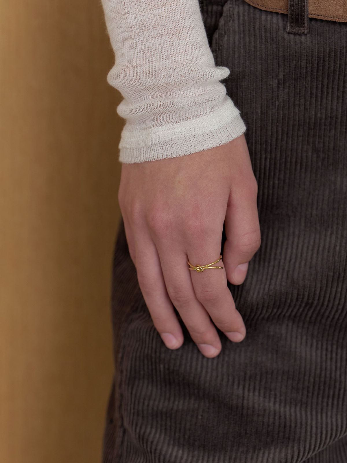 러브미몬스터(LOVE ME MONSTER) Tini Knot Ring (L253MRI020)