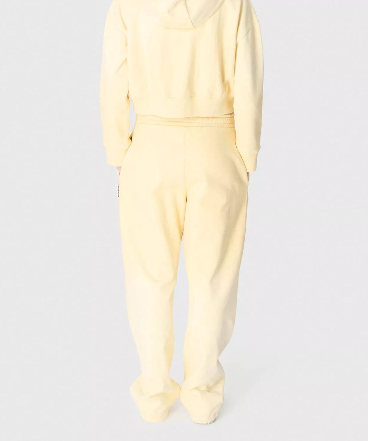 마린 세르(MARINE SERRE) (U) 페이디드 문 플리스 스웨트팬츠 라이트 옐로우 FADED MOON FLEECE SWEATPANTS YE00 LIGHT YELLOW