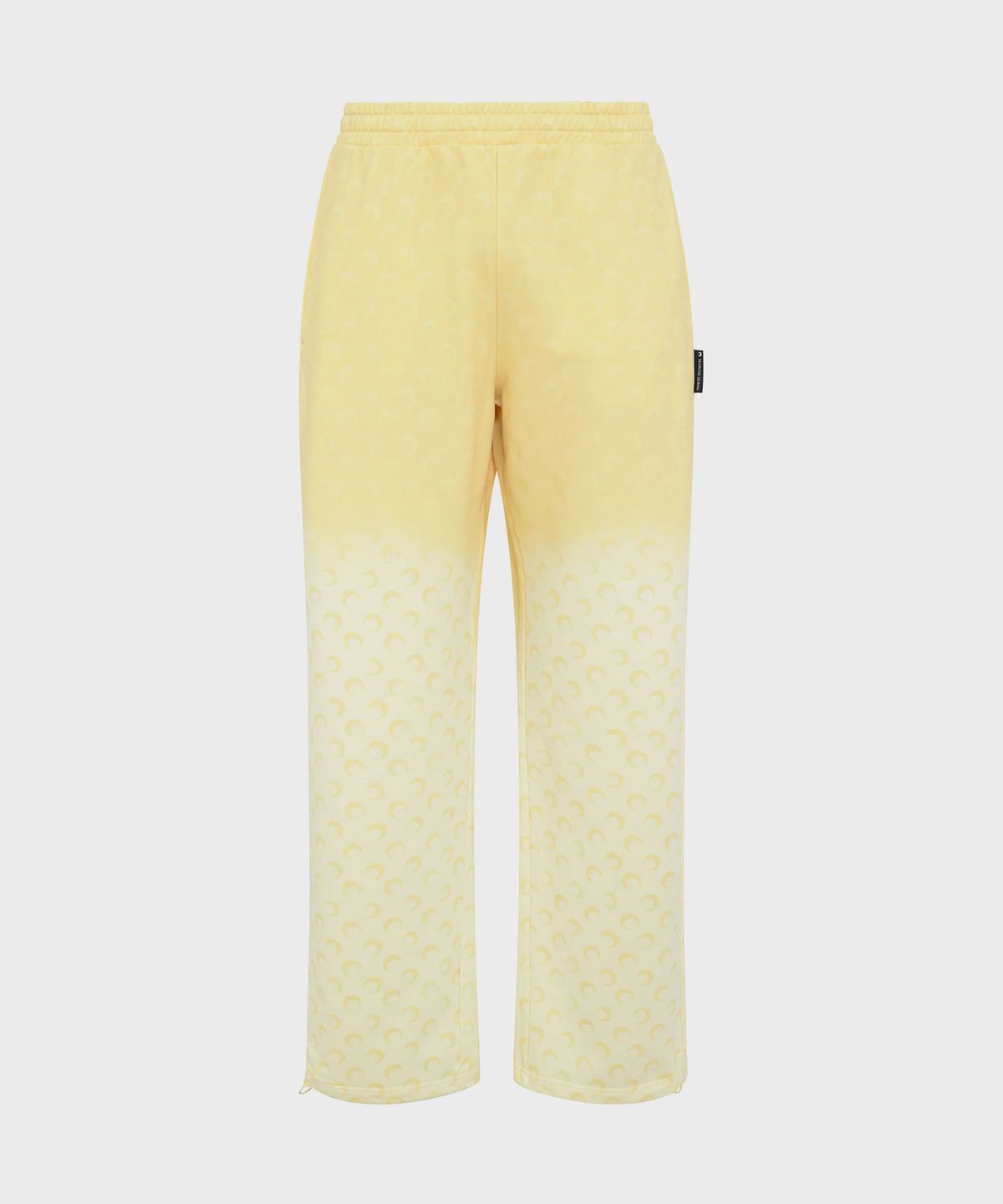 마린 세르(MARINE SERRE) (U) 페이디드 문 플리스 스웨트팬츠 라이트 옐로우 FADED MOON FLEECE SWEATPANTS YE00 LIGHT YELLOW
