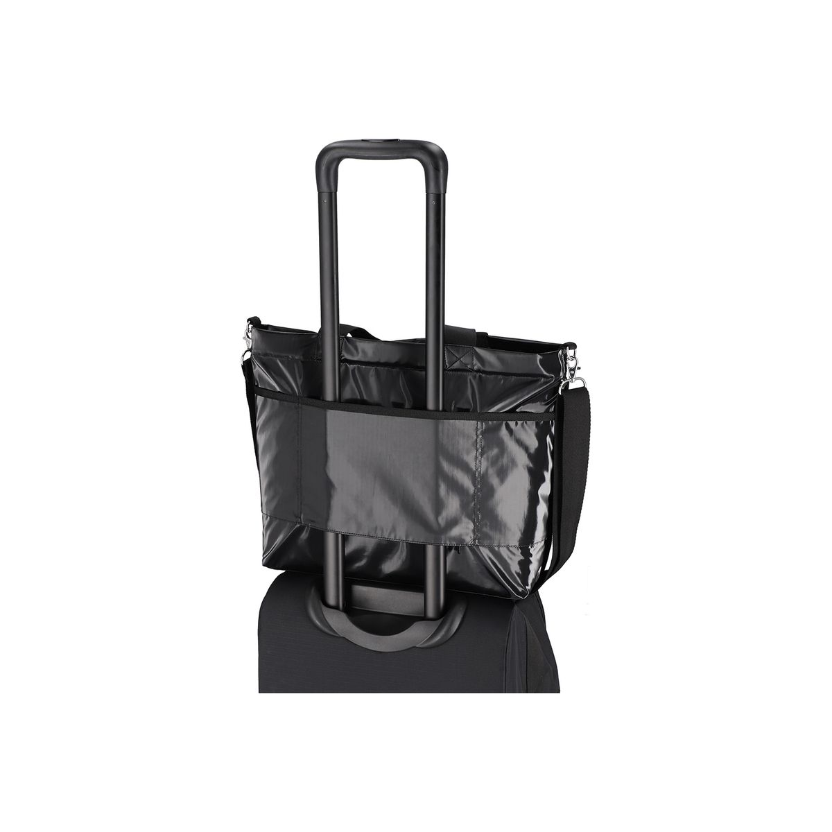 레스포색(LESPORTSAC) 캐리올 집 토트 블랙 샤인 [2925.M135]