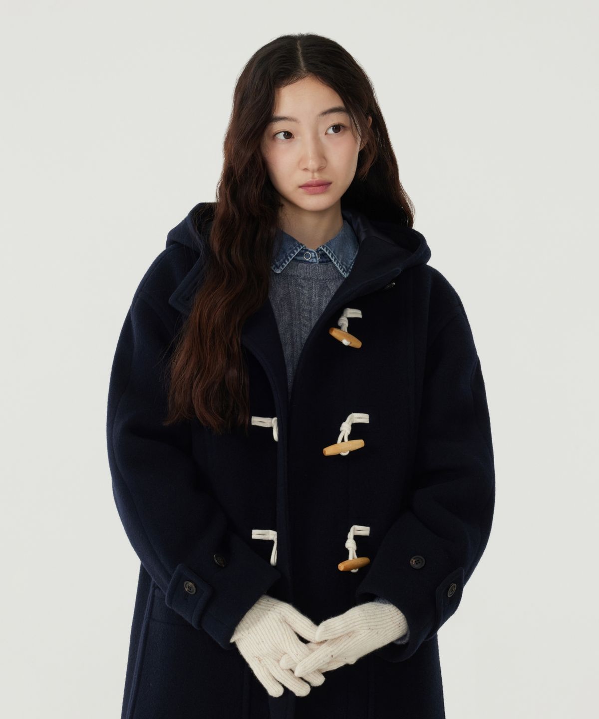 커버낫 우먼(COVERNAT WOMAN) 우먼 에딘 울 더플코트 Butter