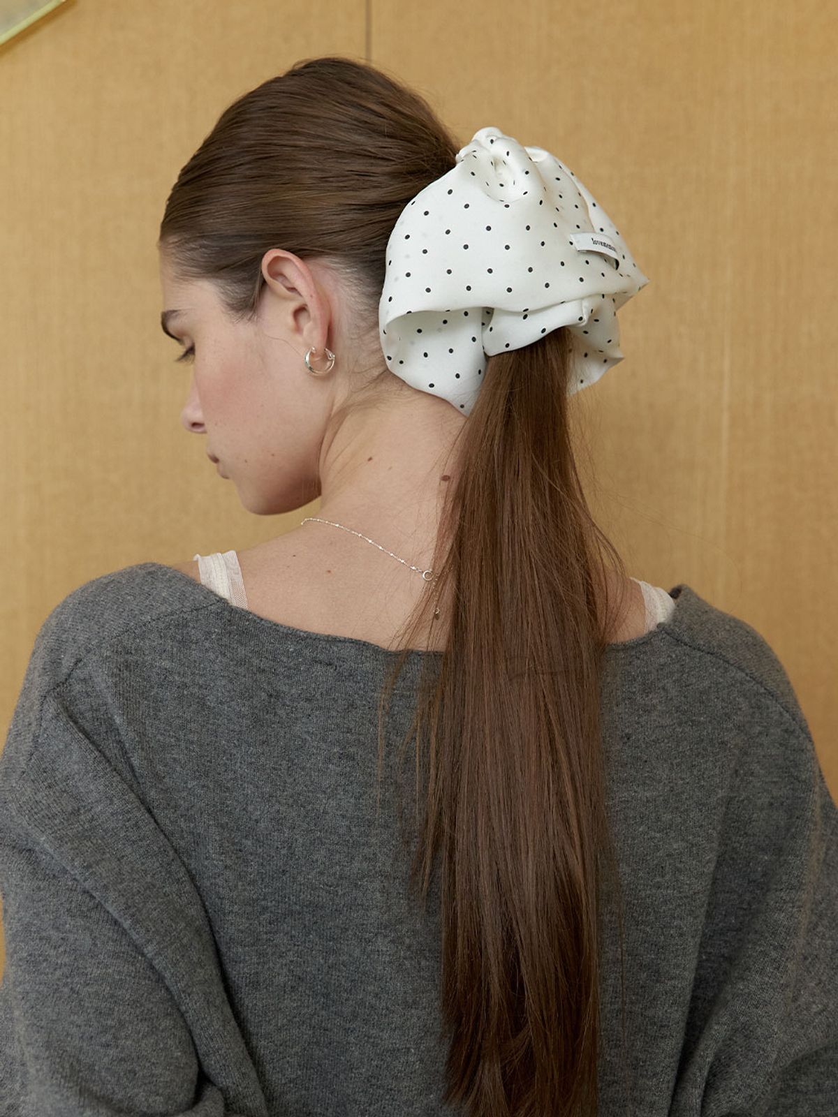 러브미몬스터(LOVE ME MONSTER) Dot Satin Scrunchy XL_2COL (L253MHA010)
