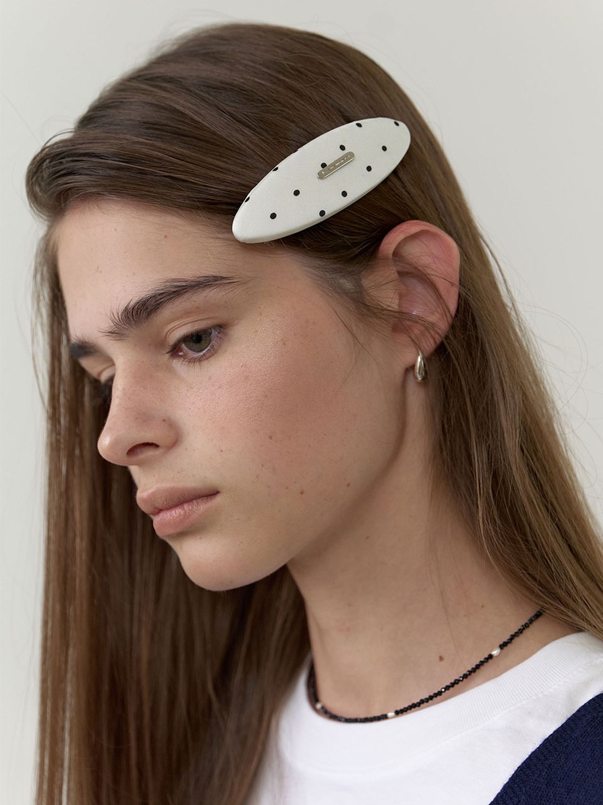 러브미몬스터(LOVE ME MONSTER) Dot Oval Hair Pin_2COL (L253MHA030)