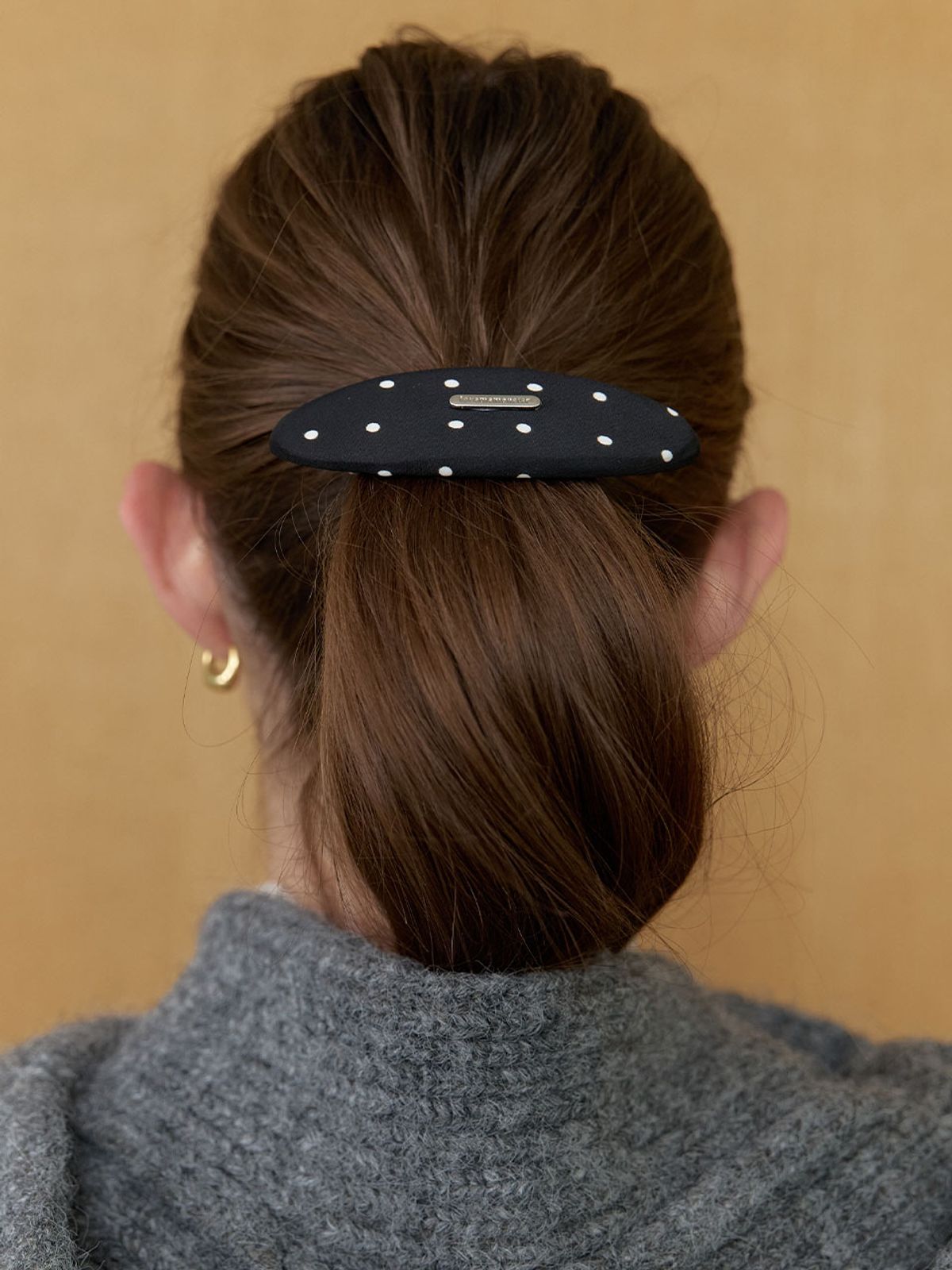 러브미몬스터(LOVE ME MONSTER) Dot Oval Hair Pin_2COL (L253MHA030)