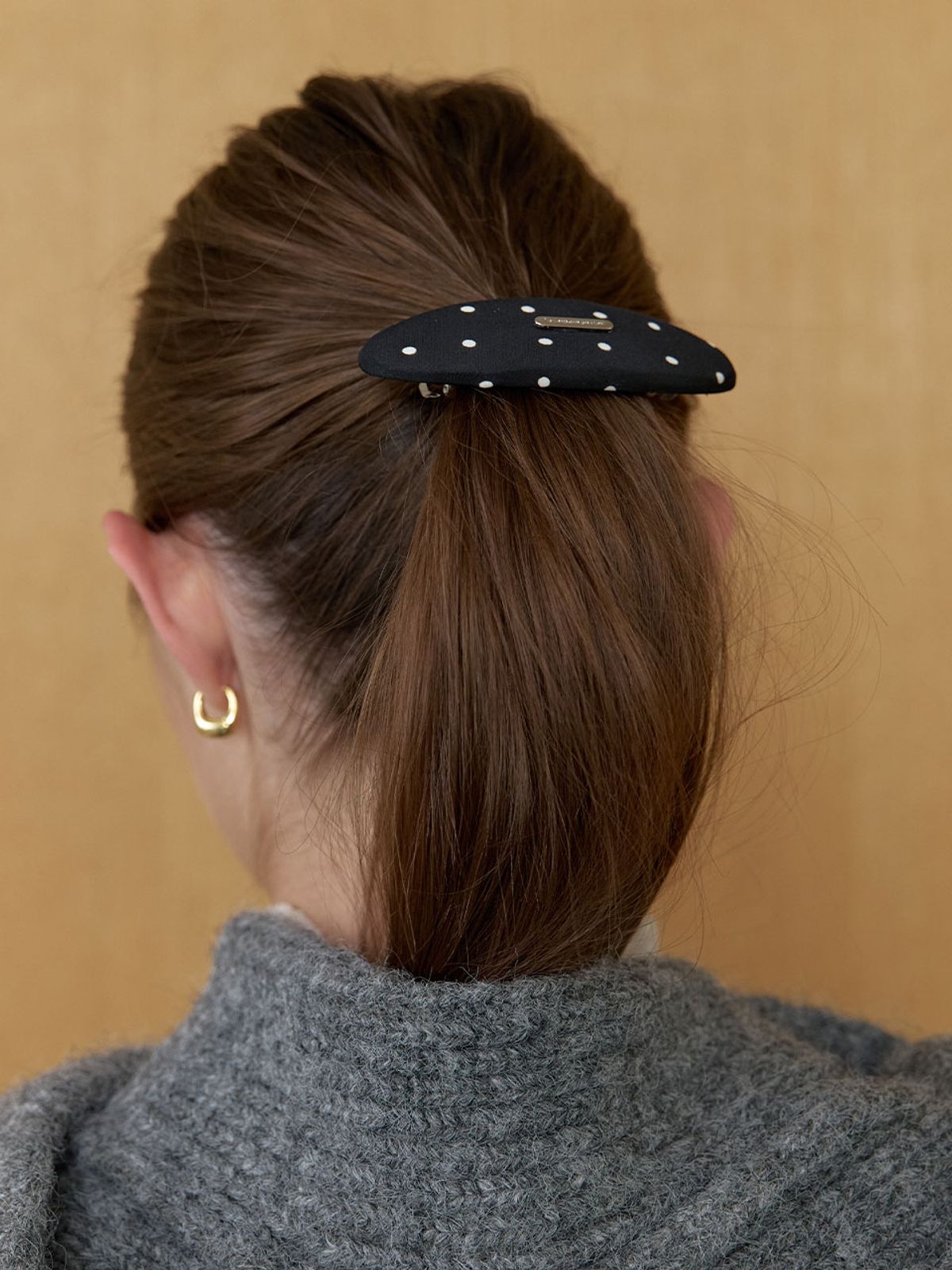러브미몬스터(LOVE ME MONSTER) Dot Oval Hair Pin_2COL (L253MHA030)
