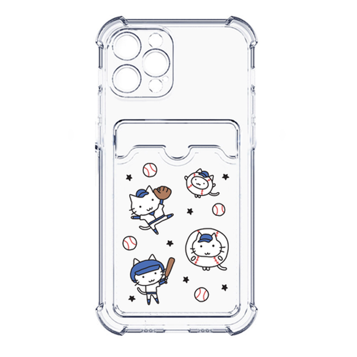 이레케이스앤굿즈(IRECASEGOODS) 야구캣 아이폰 갤럭시 방탄 카드수납케이스