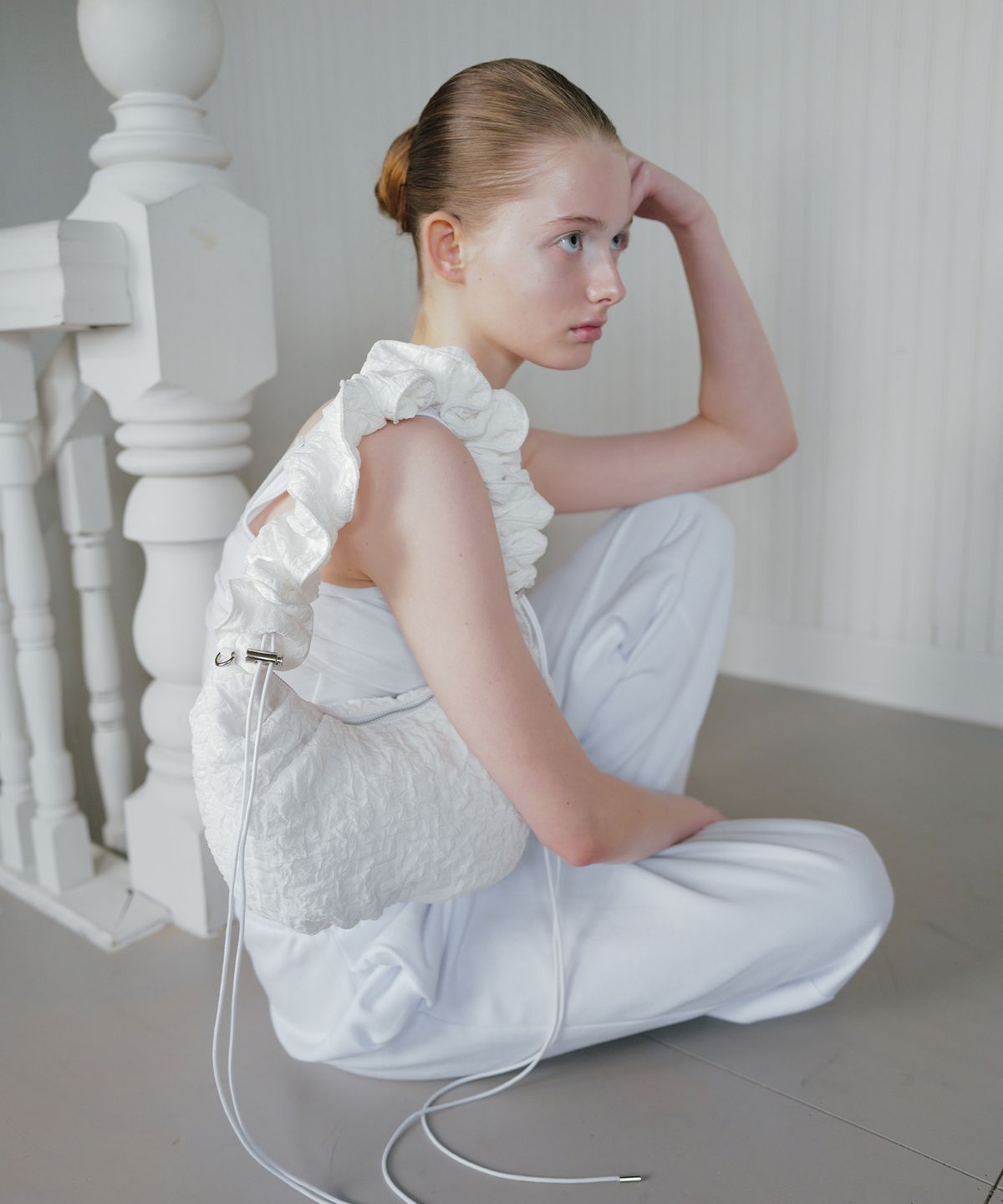 트리마치(TRIMARCH) Dumpling Shoulder Bag M / White