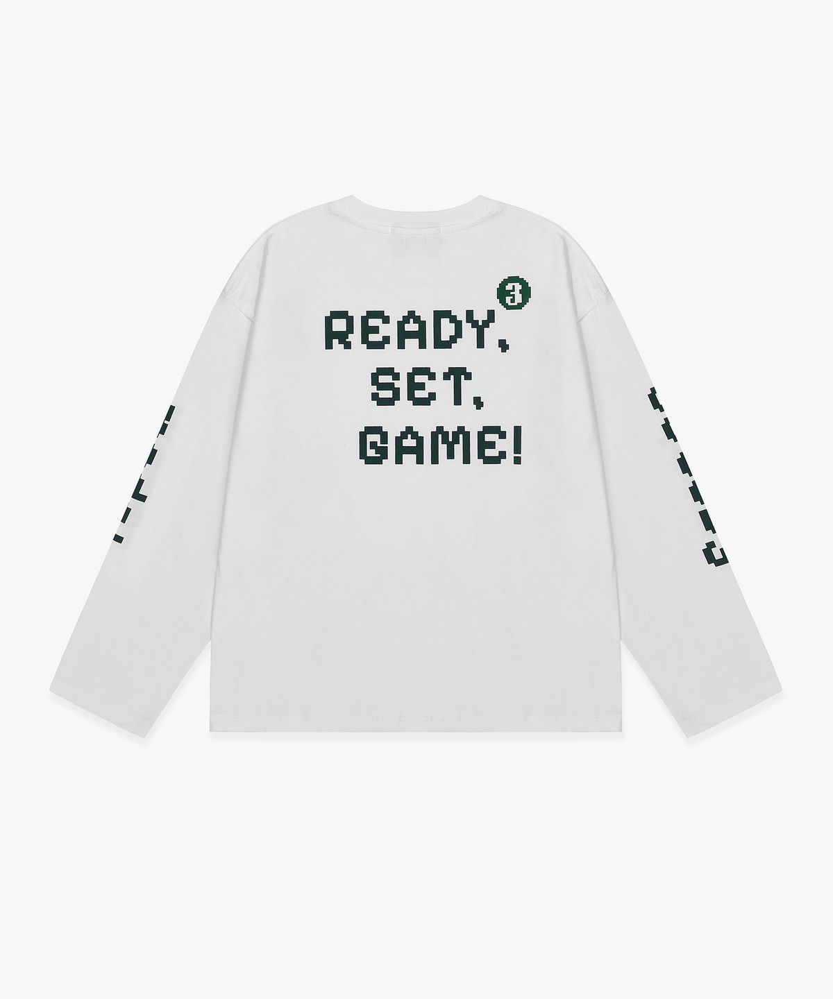 트리마치(TRIMARCH) Tri Oversized Long Sleeve print t-shirt White