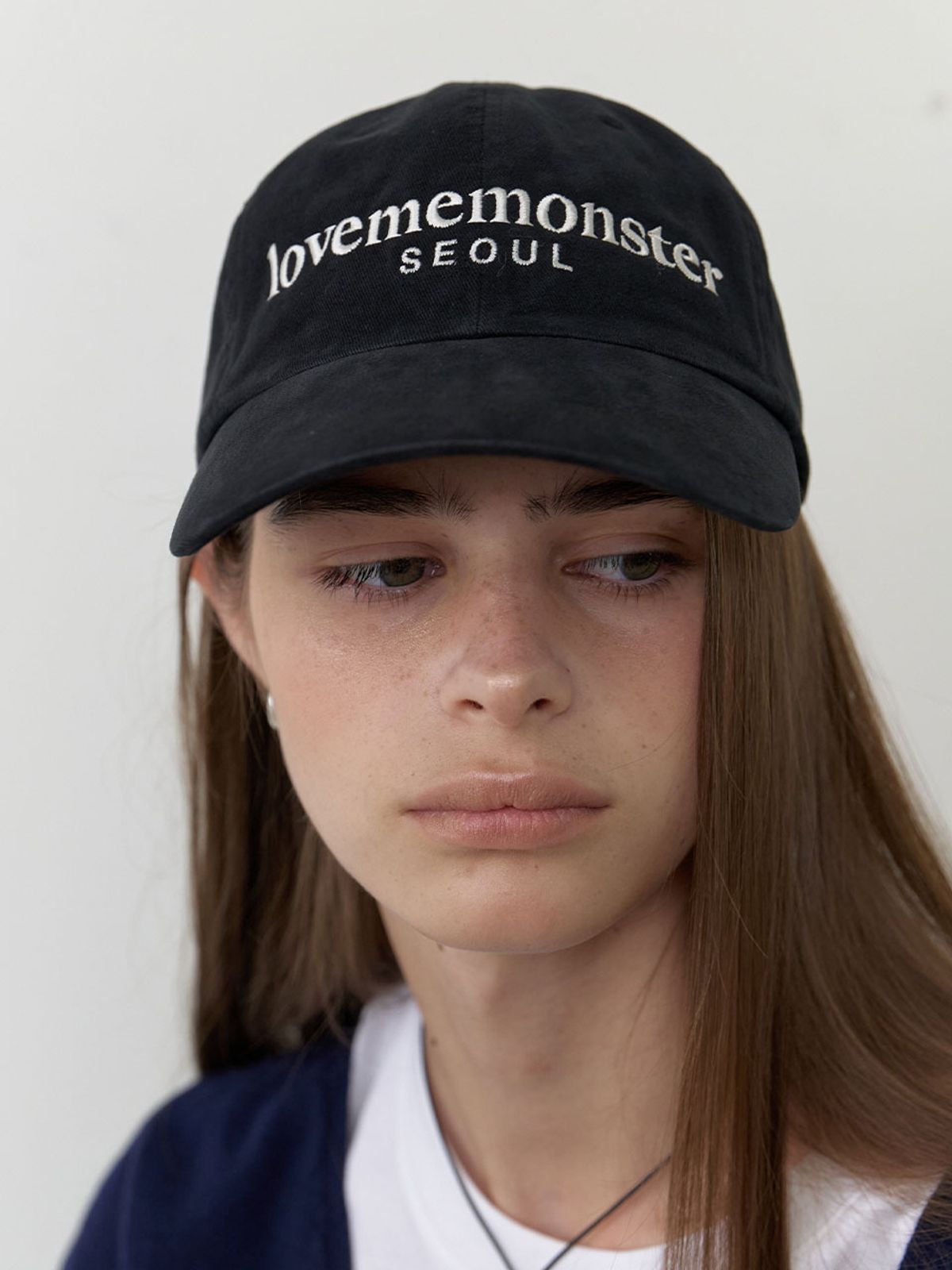 러브미몬스터(LOVE ME MONSTER) lovememonster Logo Ball Cap_BK (L253MCP010)