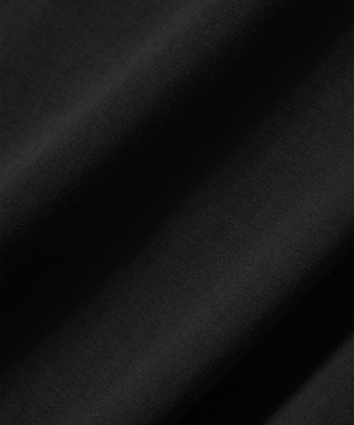 우알롱(WOOALONG) Overlay Drape Long Sleeve Tee - BLACK