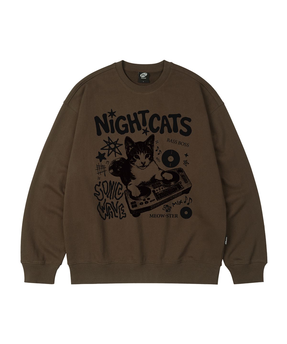 와일드락(WILDROCK) DJ CAT 오버핏 맨투맨_9 COL