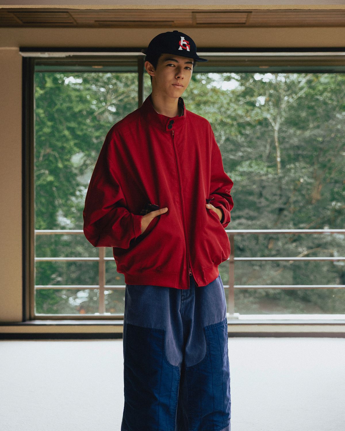 앵글런(ANGLAN) AG Wool-Blend Ball Cap - Navy