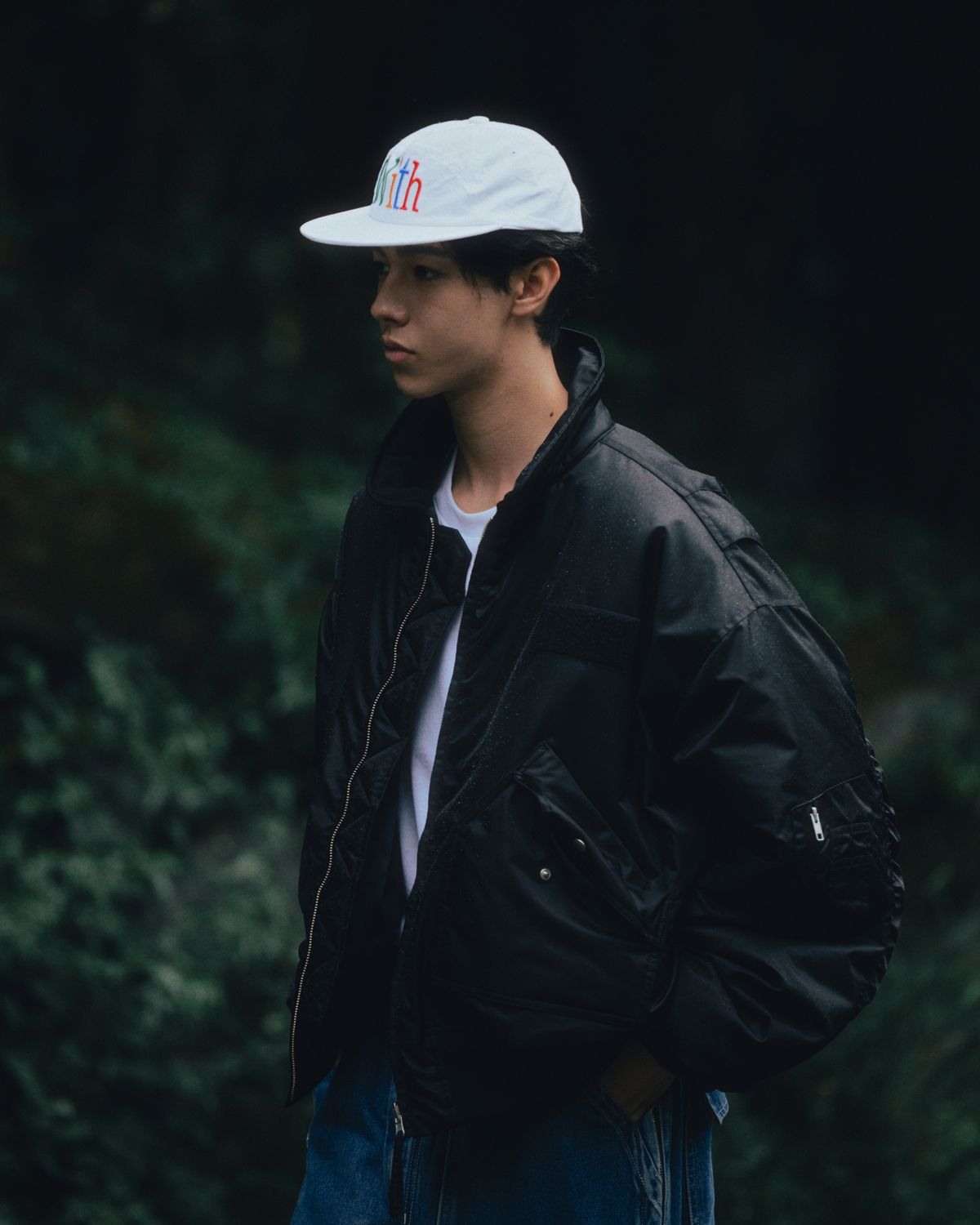 앵글런(ANGLAN) With 7-Panel Cap - White