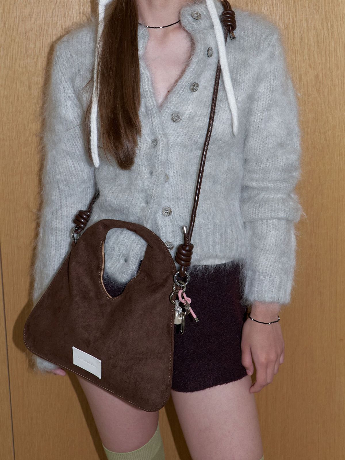 러브미몬스터(LOVE ME MONSTER) Multi Knot Suede Tote Bag (L253MBA010)