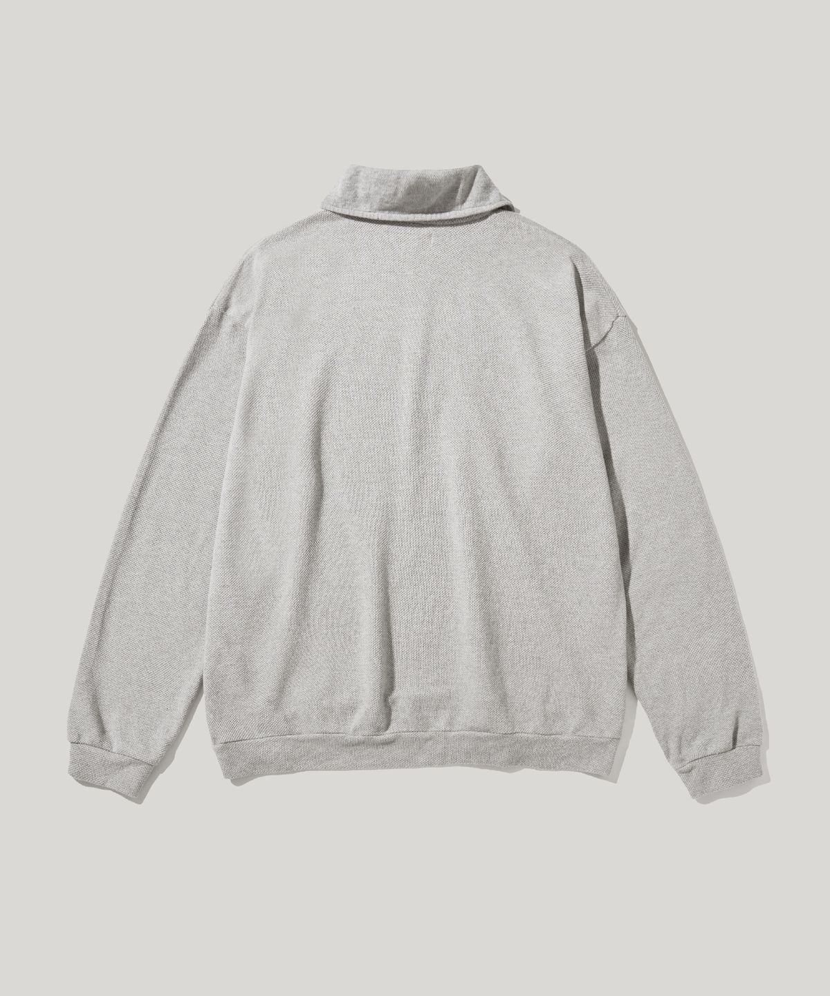 러스틱클럽(RUSTICCLUB) RC WIDE COLLAR VINTAGE PIQUE SHIRT_GREY