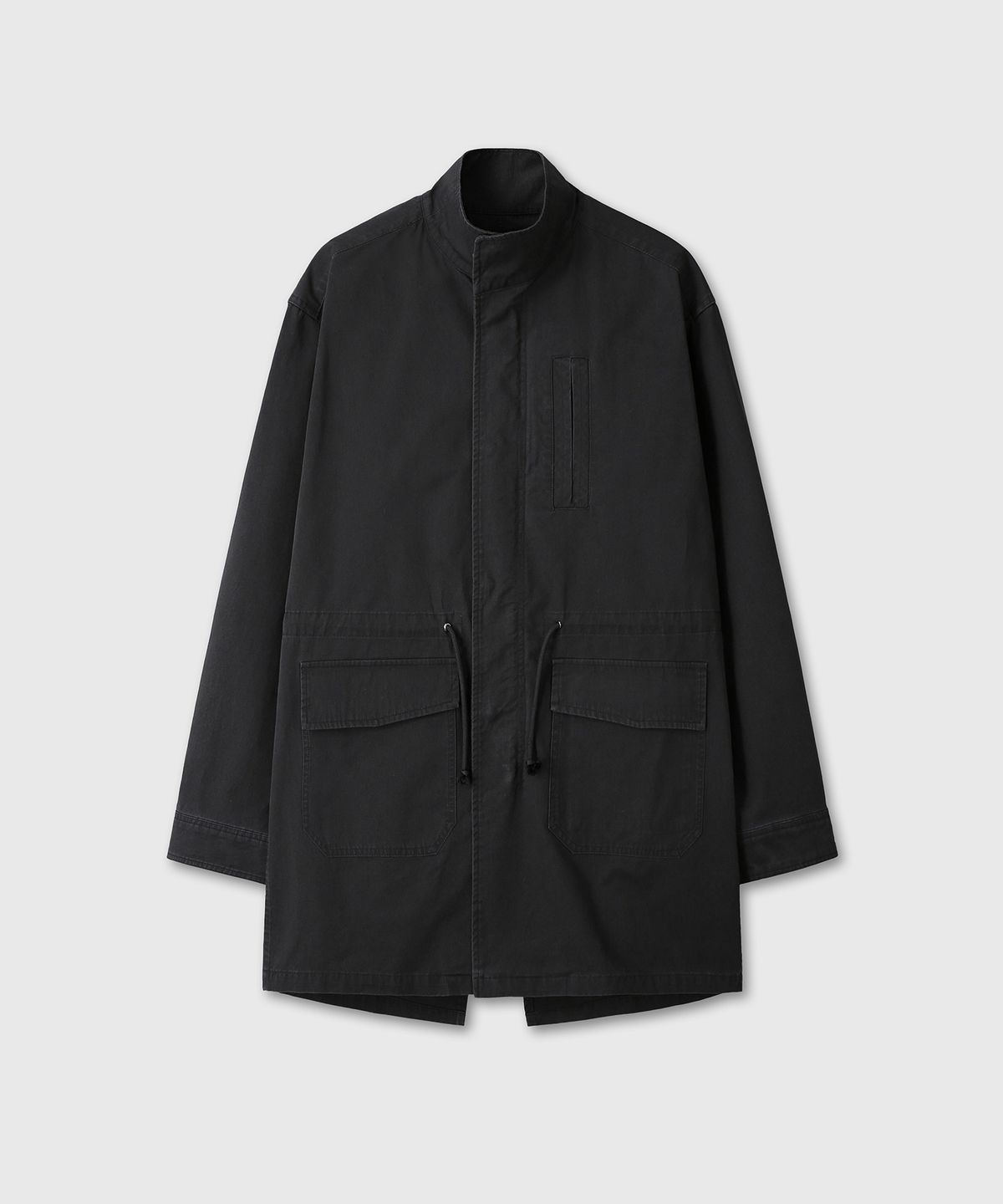 다이브인(DIVEIN) WASHED FISHTAIL PARKA (BLACK)