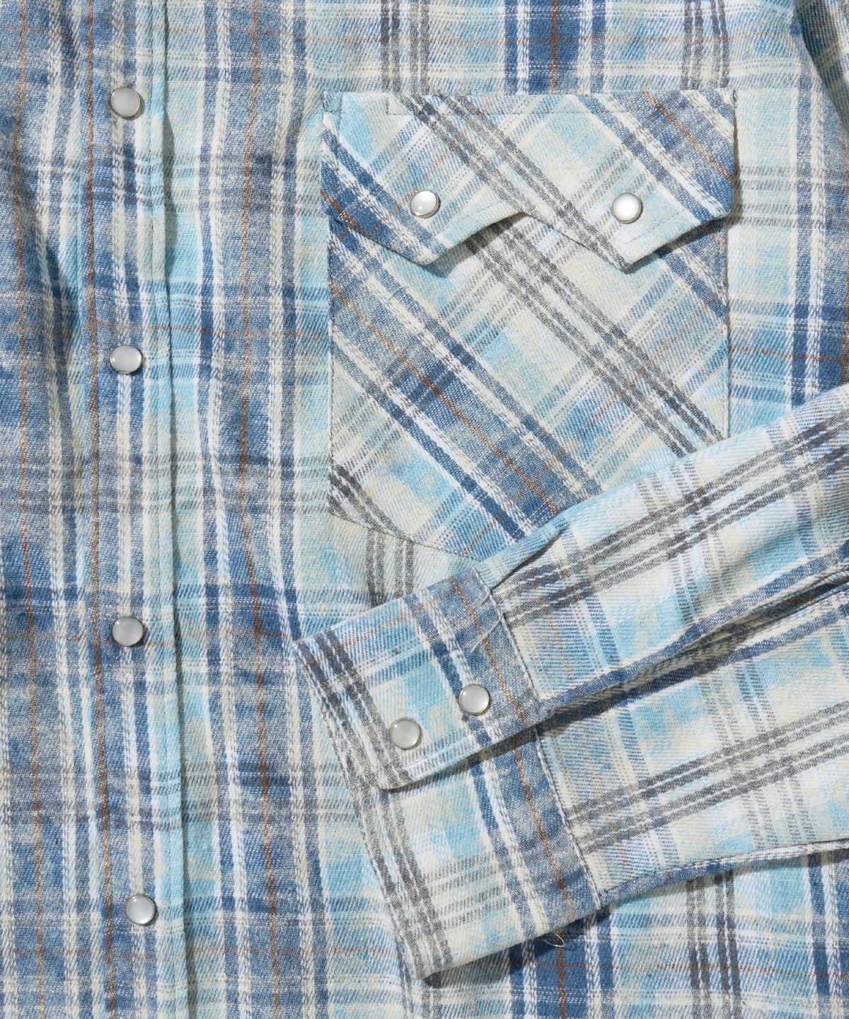 러스틱클럽(RUSTICCLUB) RC DUSTY WESTERN SHIRT_BLUE