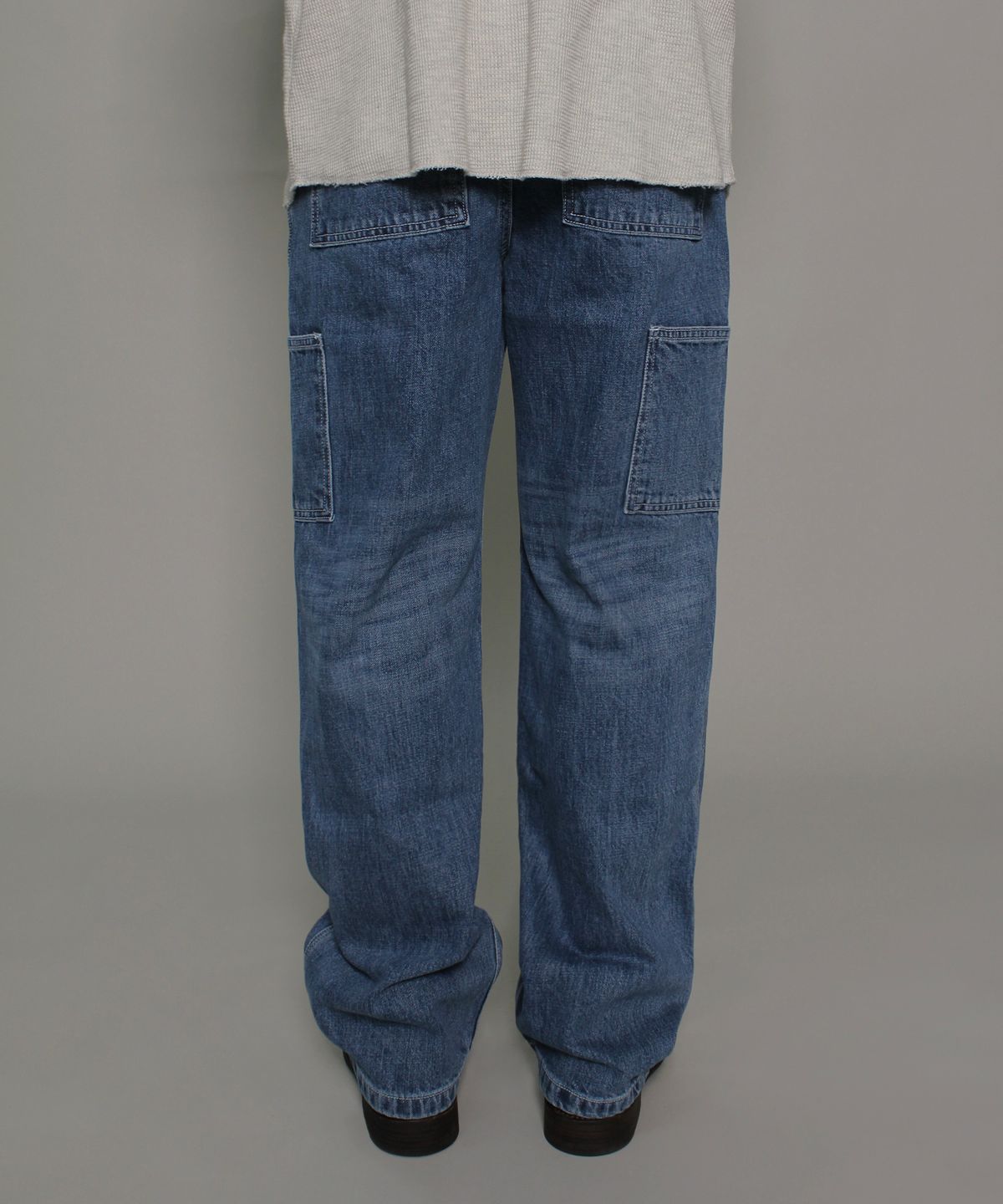 러스틱클럽(RUSTICCLUB) RC DOUBLE KNEE WASHED DENIM PANTS_BLUE
