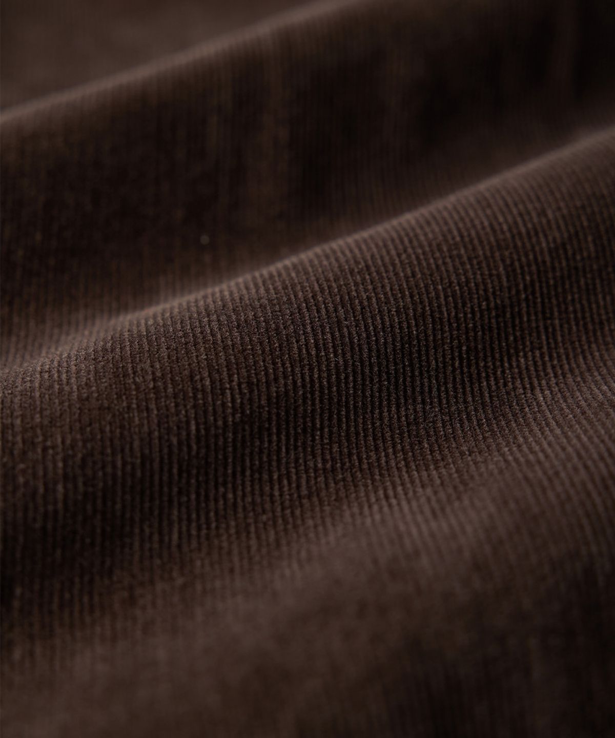 건지 울른스(Guernsey Woollens) 코듀로이 원턱 와이드 팬츠 - 차콜 브라운