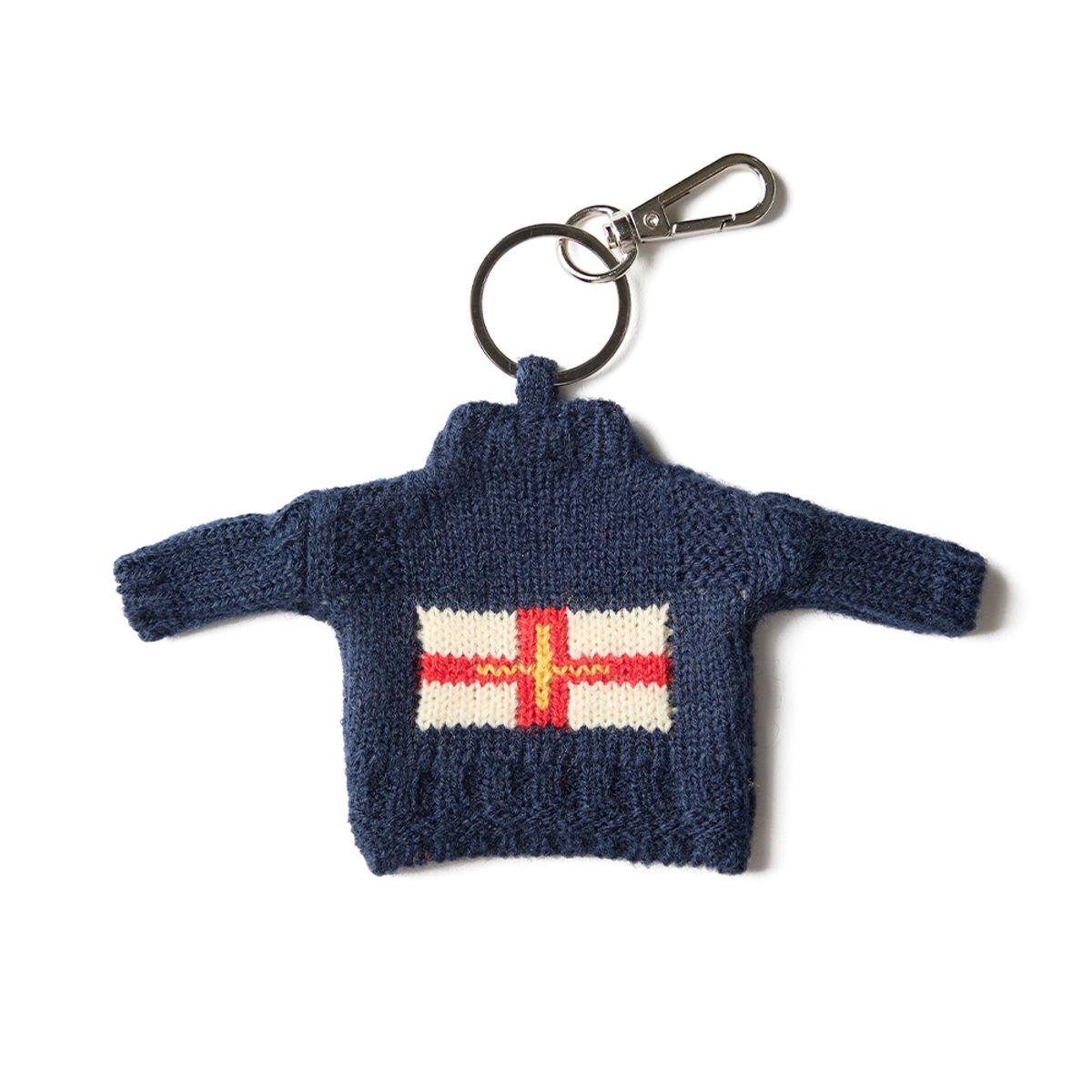 건지 울른스(Guernsey Woollens) 건지 더블크로스 스웨터 키링 컬렉션