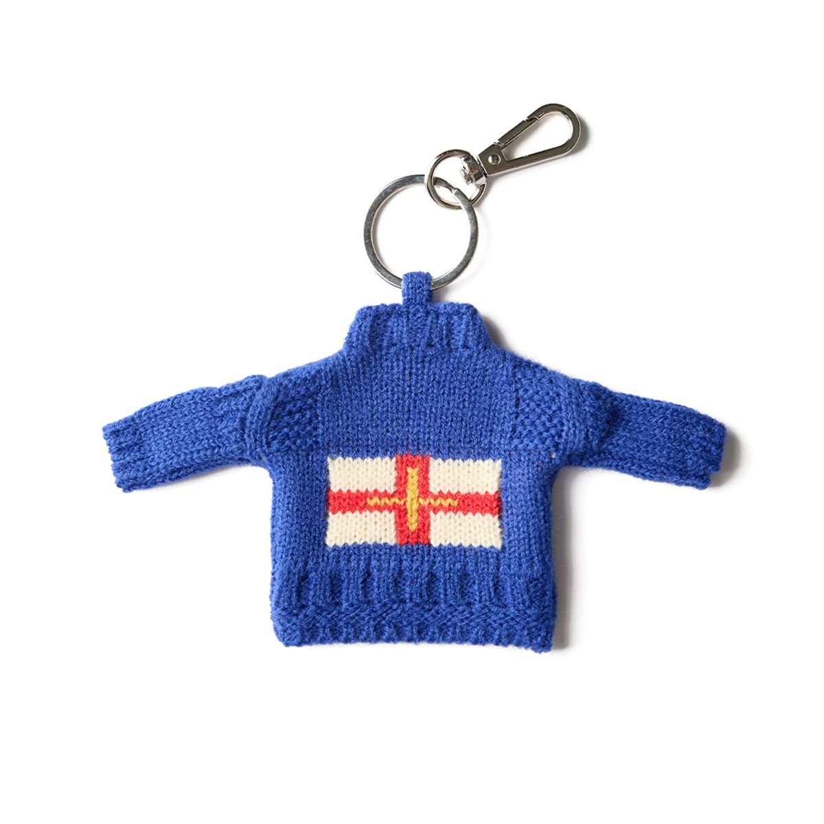 건지 울른스(Guernsey Woollens) 건지 더블크로스 스웨터 키링 컬렉션