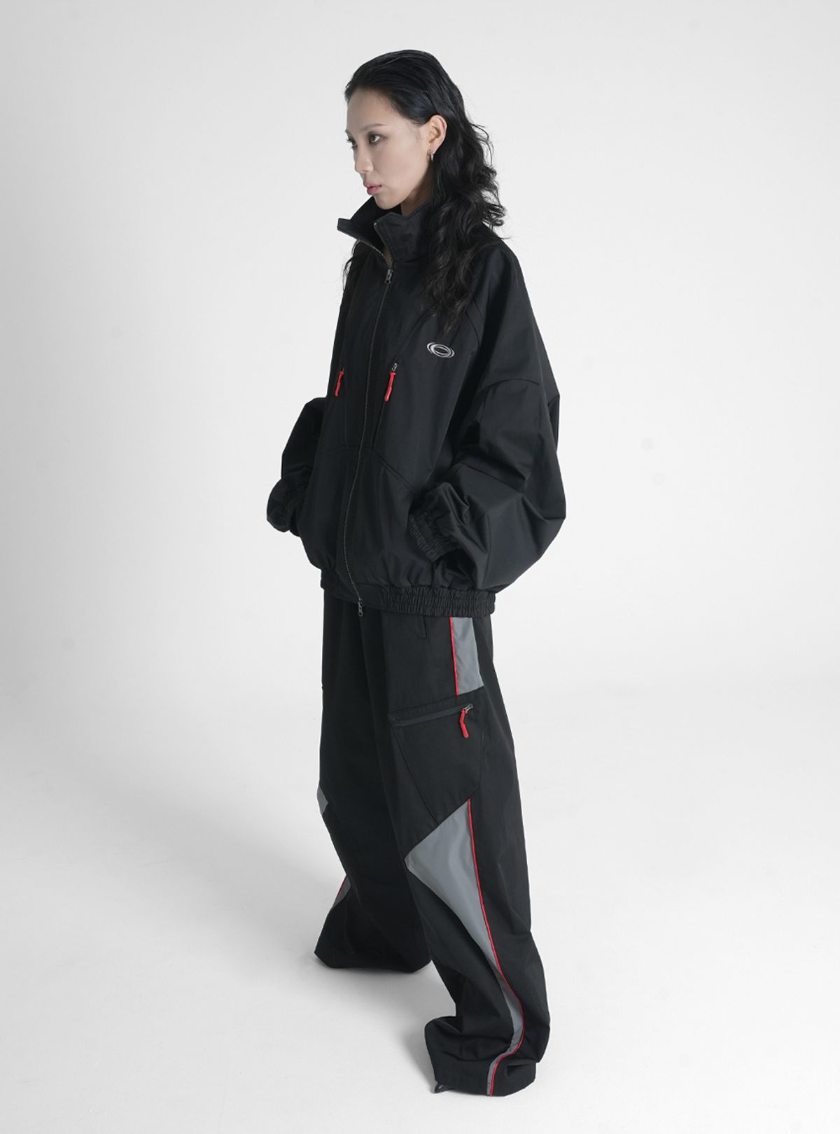 씨비전 바이 씨에스씨(CIVISION BY CSC) INTERVAL WORK TRACK PANTS BLACK