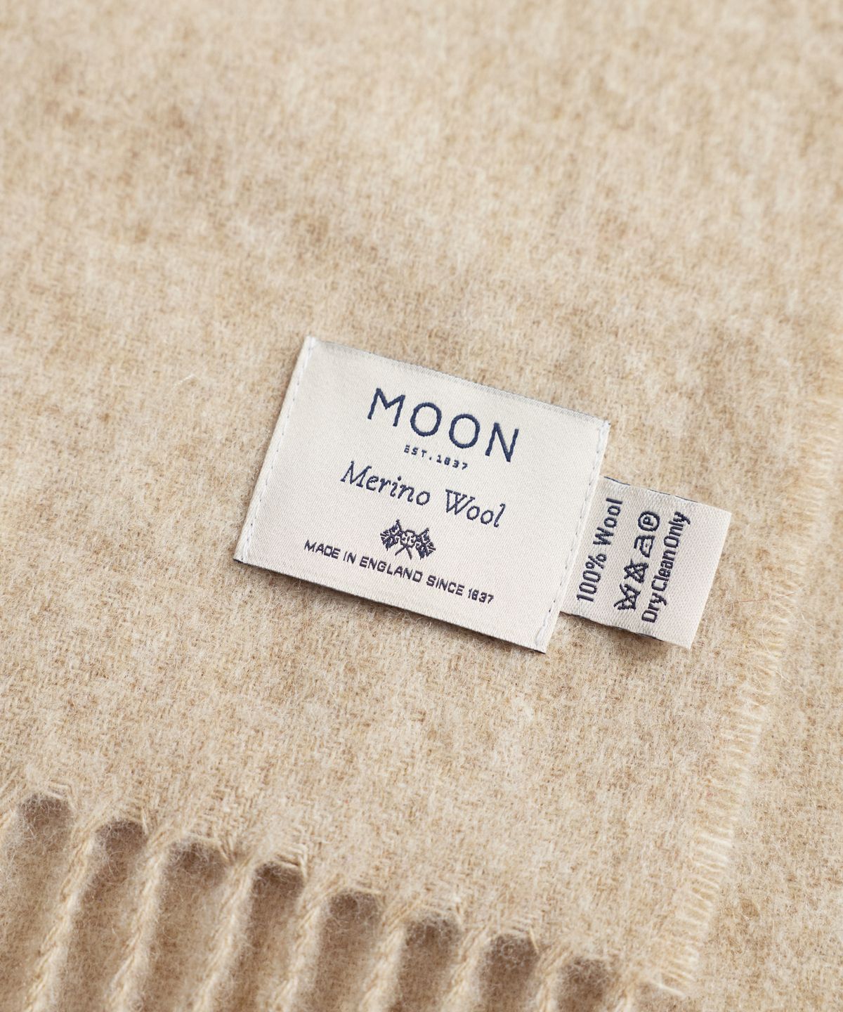 아브라함문(ABRAHAM MOON) 메리노울 머플러 25cm - 베이지