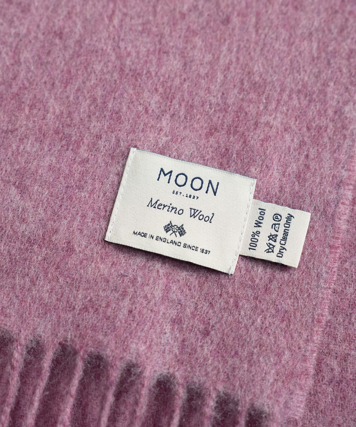 아브라함문(ABRAHAM MOON) 메리노울 머플러 25cm - 로얄 핑크