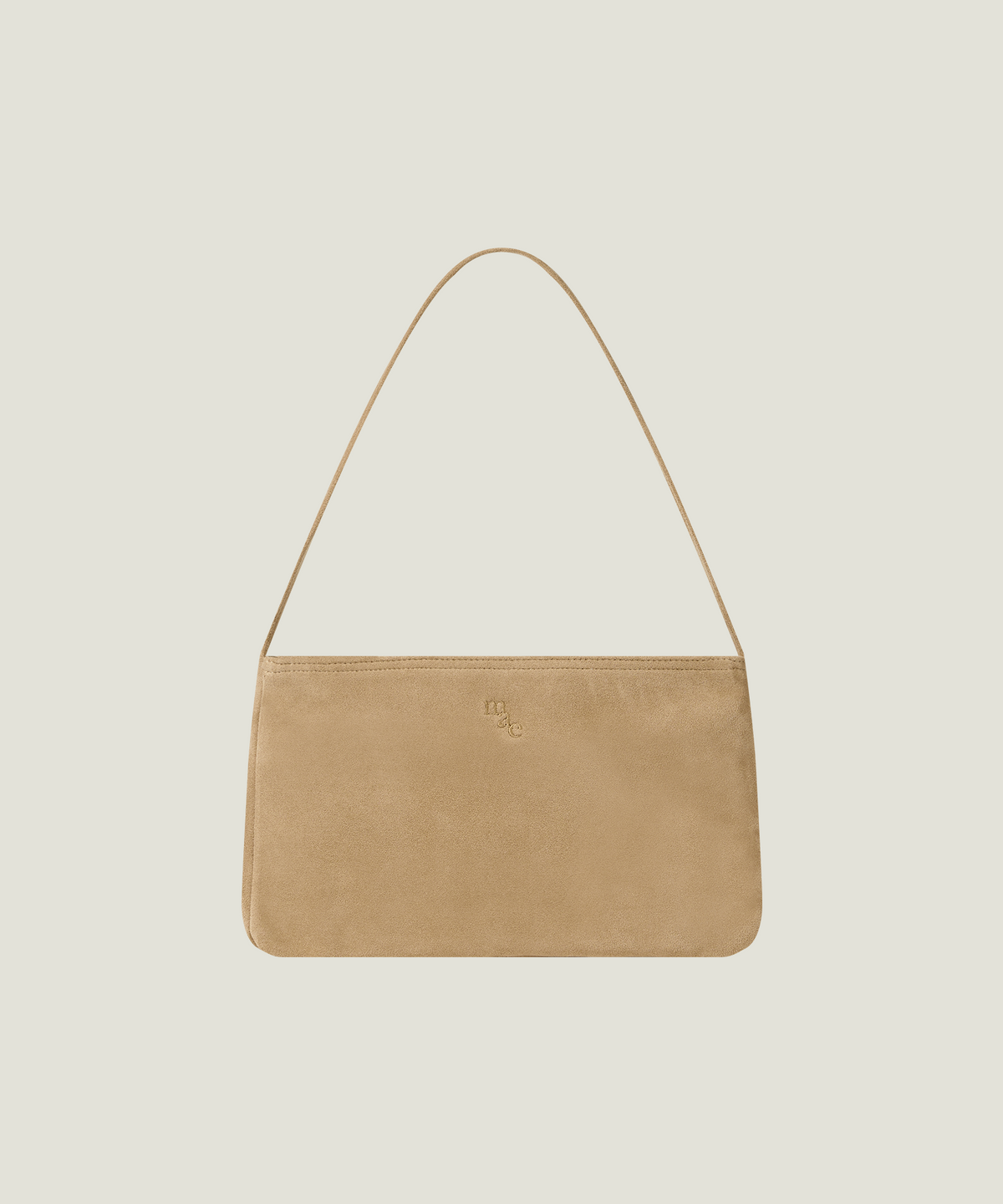 무쿠앤에보니(MUCU AND EBONY) Comfy Flat Bag _ Suede Beige