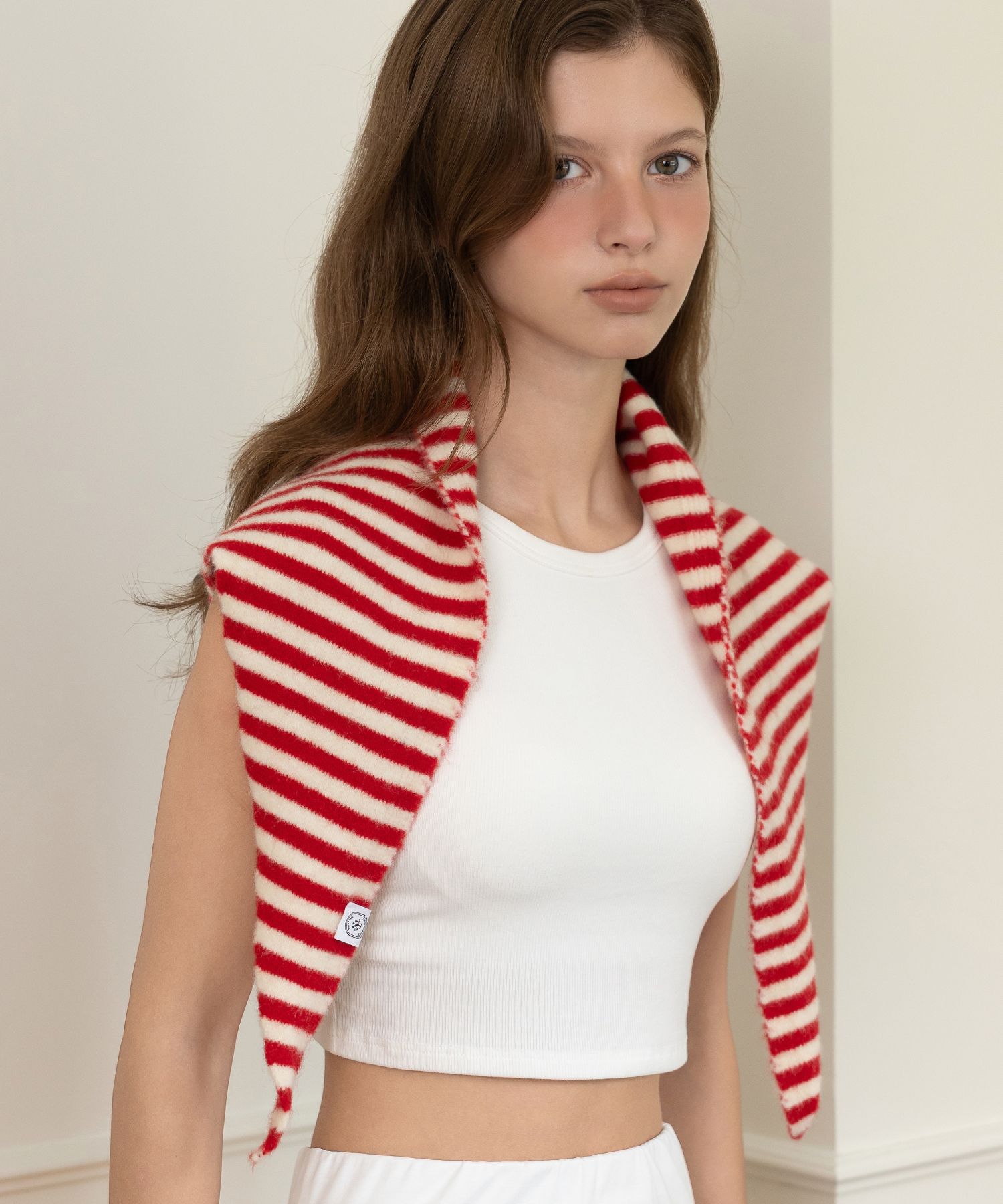 MUSINSA公式 | TATIANA ストライプウールブレンドトライアングルプティ