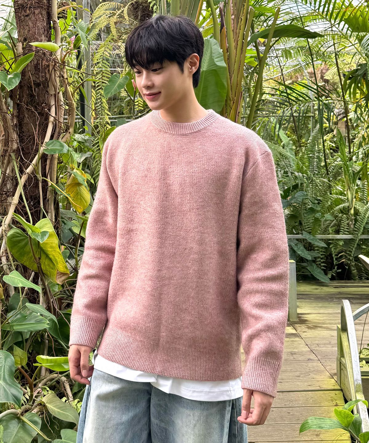 마인드브릿지(MINDBRIDGE) [ON][COMFY][헨리넥or케이블 선택]울 혼방 오버핏 니트 시리즈 - 12color