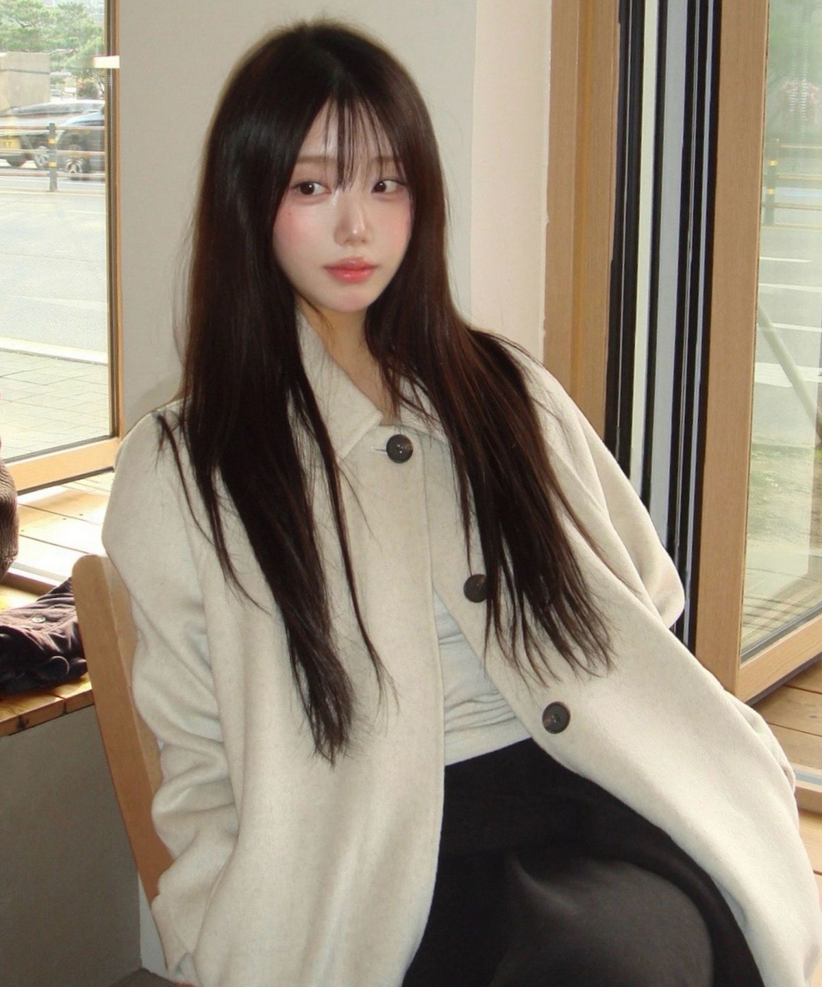 마인드브릿지 우먼(MIND BRIDGE WOMEN) [W]핸드메이드 벨티드 하프 코트 - 2color