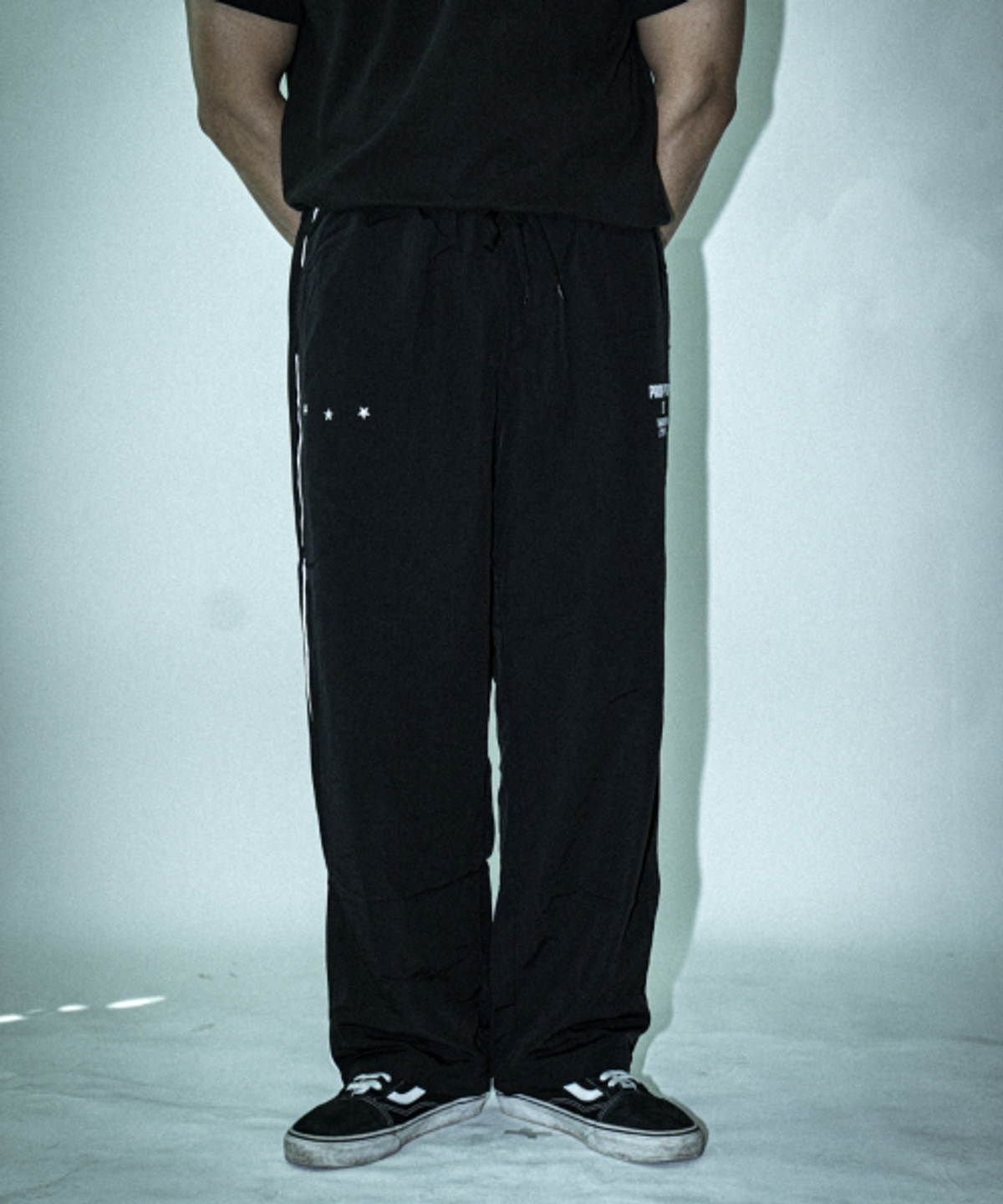고하더(GOHARDER) 올드스쿨 파이핑팬츠 블랙