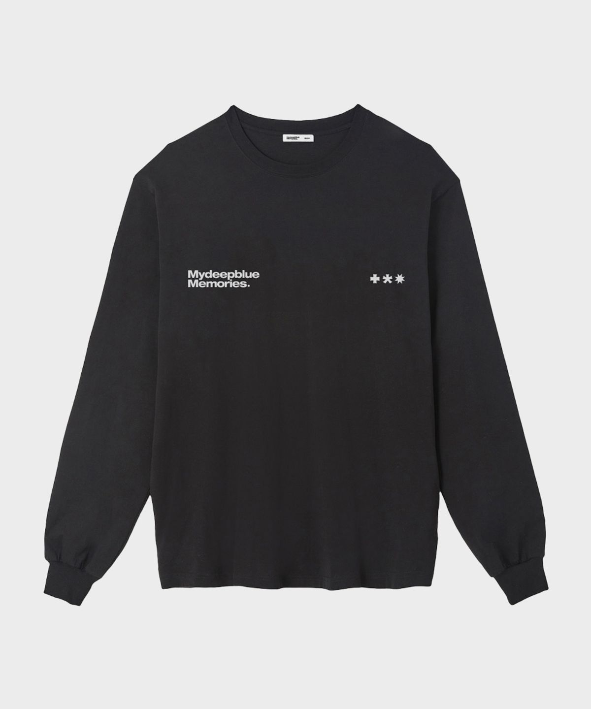 마이딥블루메모리즈(MY DEEP BLUE MEMORIES) MM SYMBOL LOGO LONG SLEEVE T(BLACK)