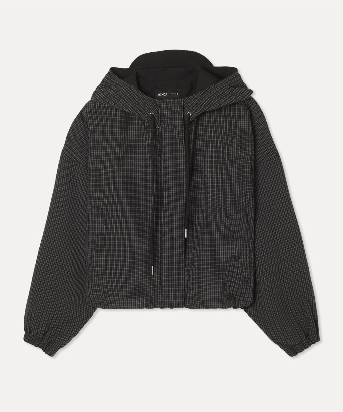미쏘(MIXXO) 체크 후드 점퍼_MIWJJFT31C