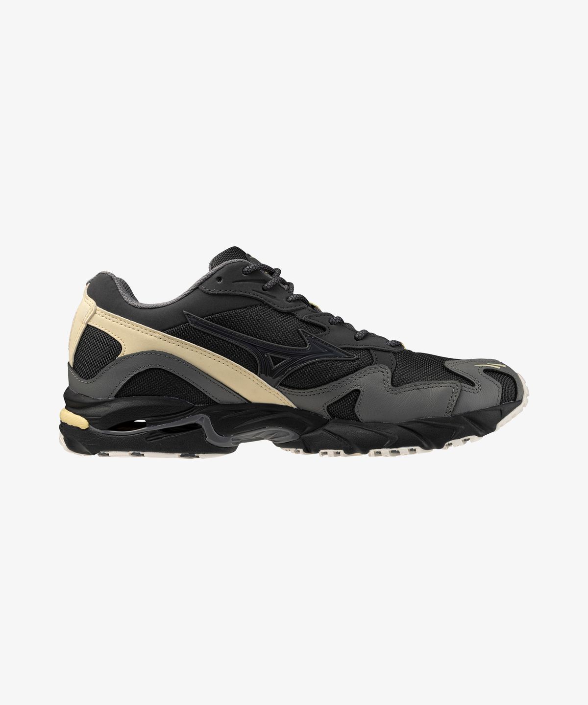 미즈노(MIZUNO) (공용) 웨이브 라이더 10 - 블랙 샌드:콰이엇 쉐이드:바나나 크레이프 / D1GA256301