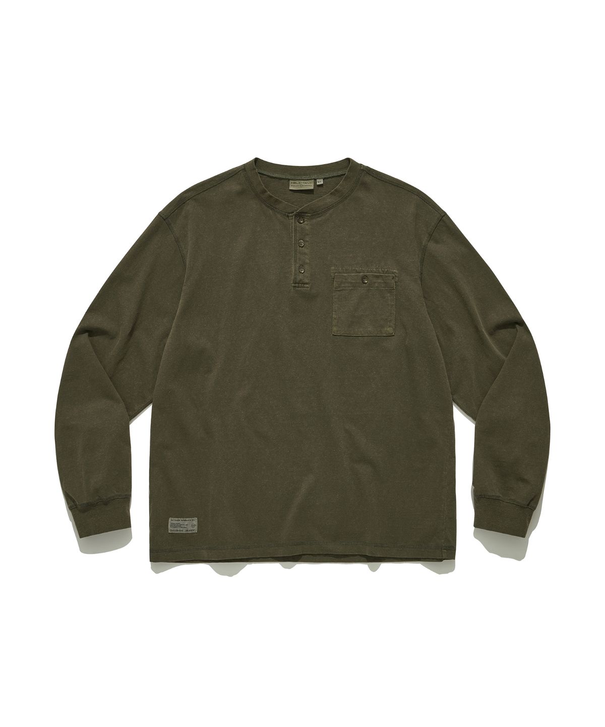 힐리먼트(HELEMENT) 더블린 헨리넥 긴팔티 (KHAKI)