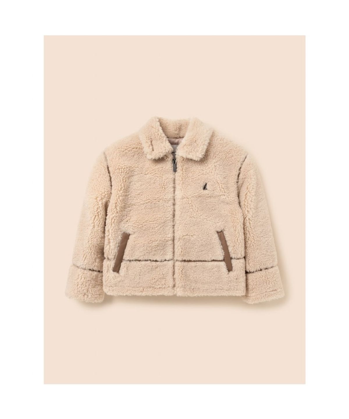 빈폴 키즈(BEANPOLE KIDS) 무스탕형 보아 점퍼  아이보리 (BI5X39U010)