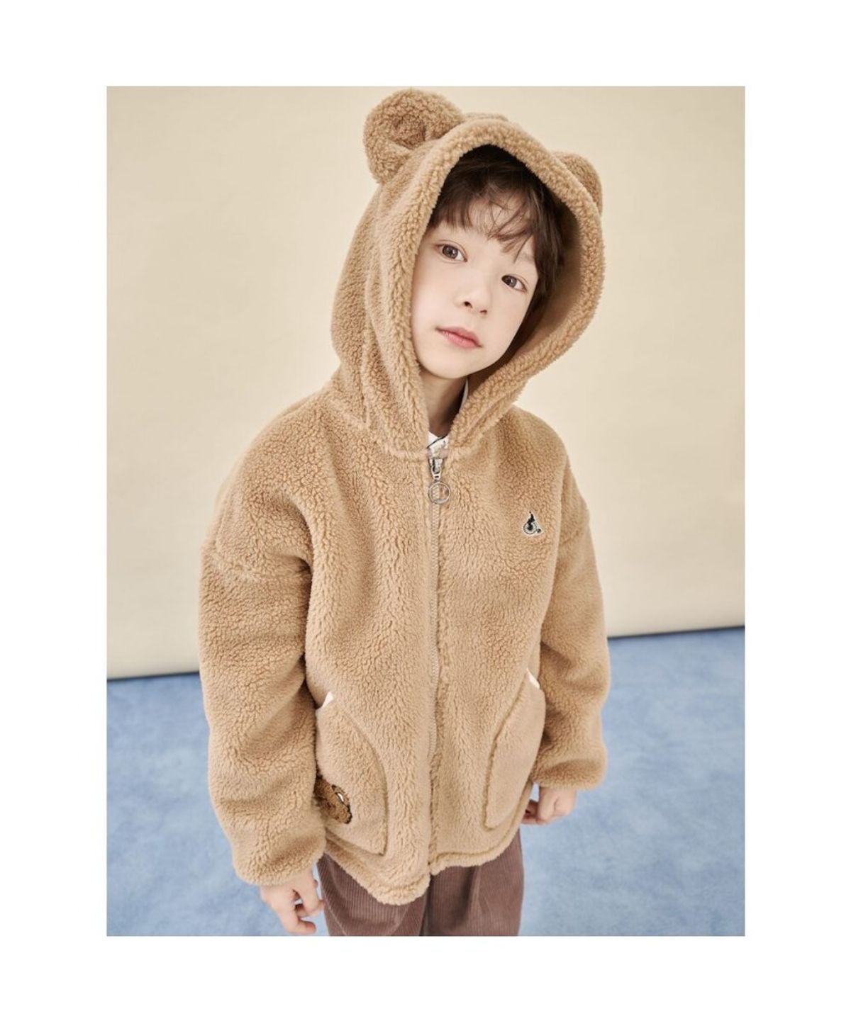 빈폴 키즈(BEANPOLE KIDS) 귀달이 보아 점퍼  브라운 (BI5X39U03D)