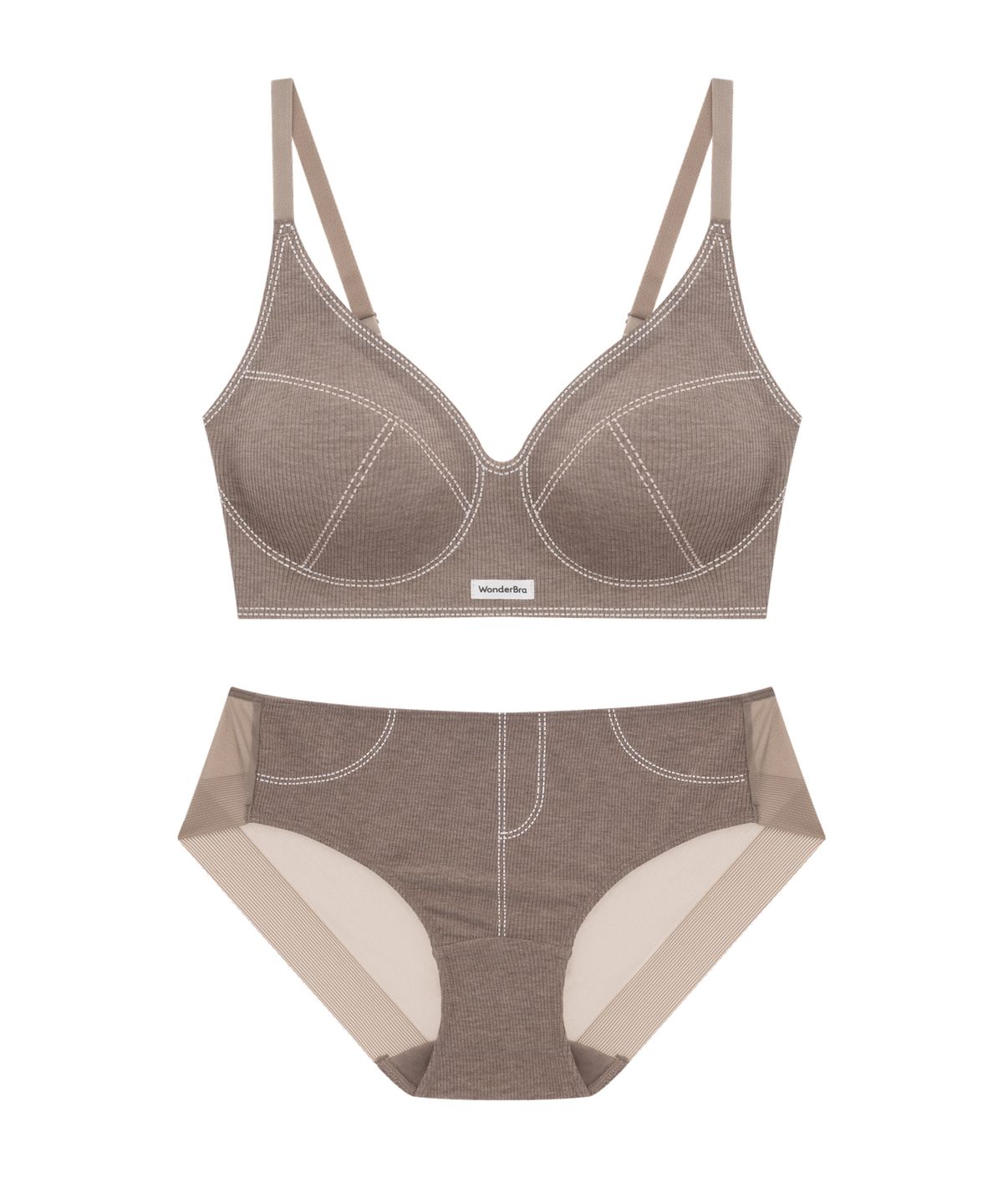 원더브라(WONDERBRA) 스티치 퓨징 브라팬티 세트 (2colors)