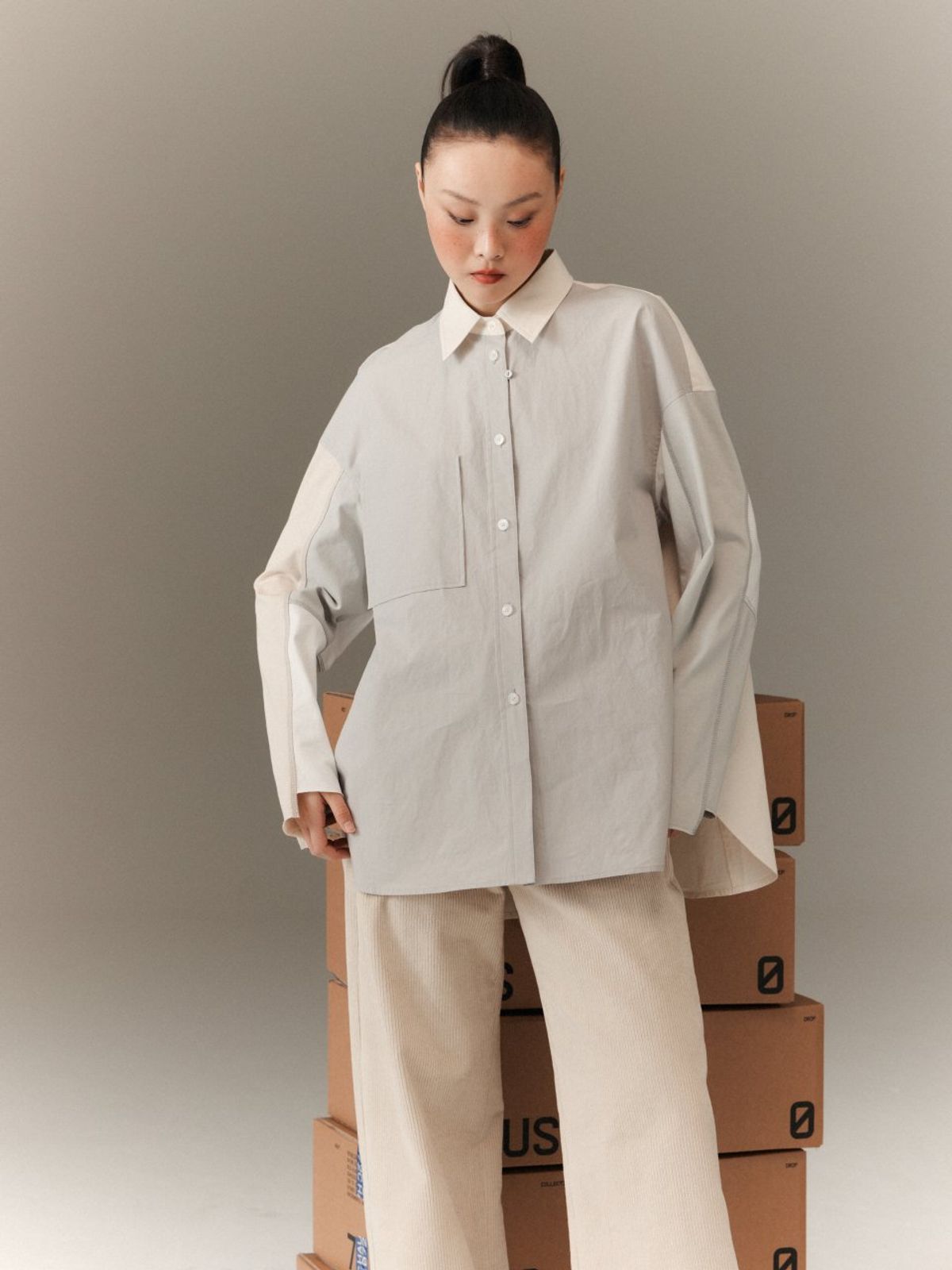 하우스공칠이씨(HAUS072C) NOI CORDUROY PANTS IVORY