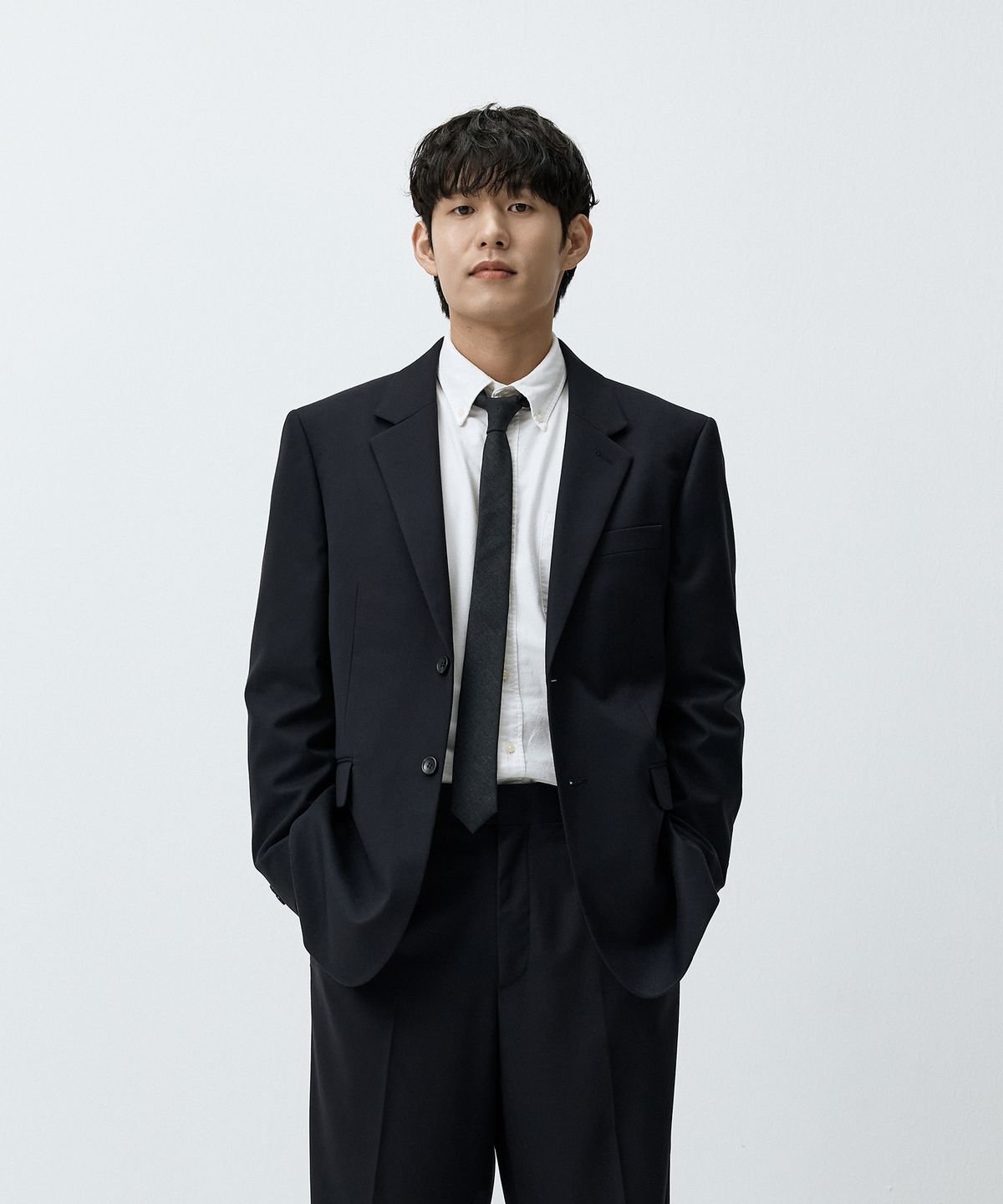 매드마르스(MADMARS) 세미 오버 베이직 수트 자켓 네이비 MMFFMSJ-102NA