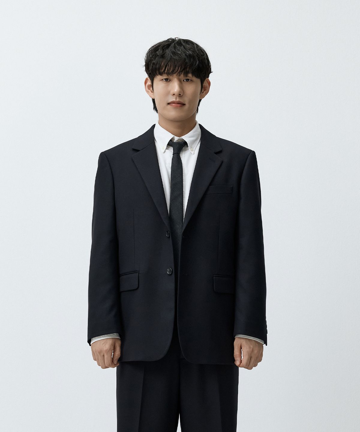 매드마르스(MADMARS) 세미 오버 베이직 수트 자켓 네이비 MMFFMSJ-102NA