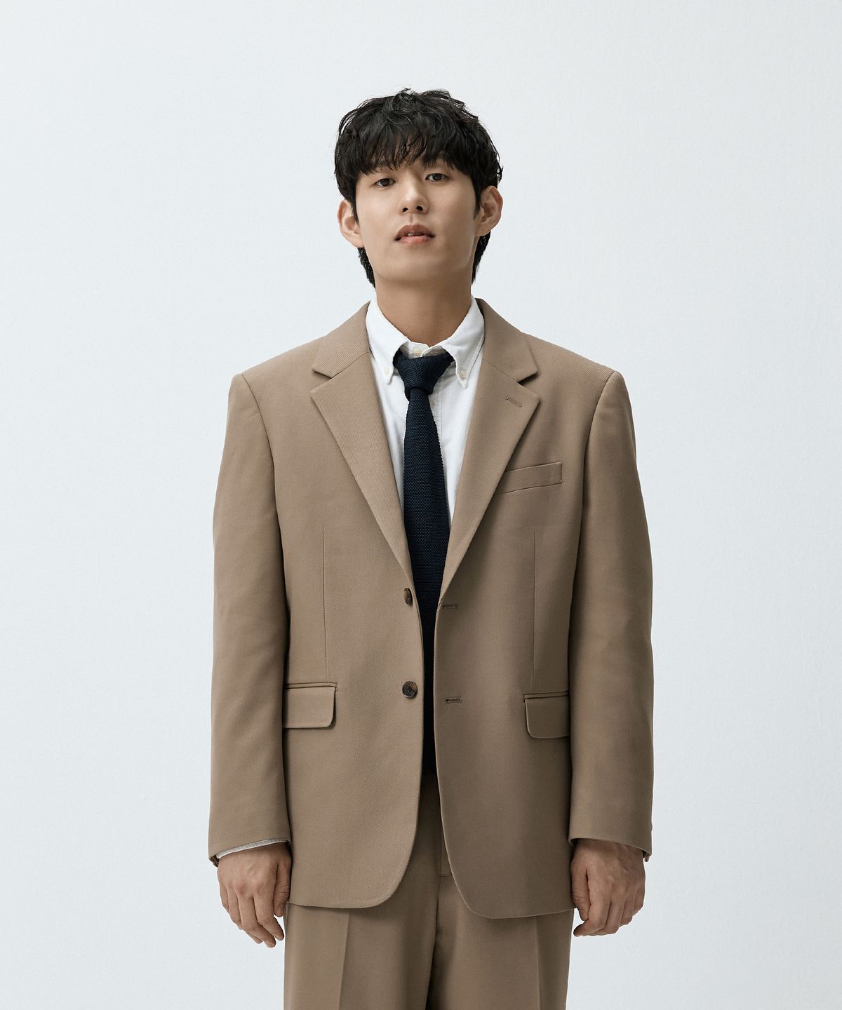 매드마르스(MADMARS) 세미 오버 베이직 수트 자켓 베이지 MMFFMSJ-102BE