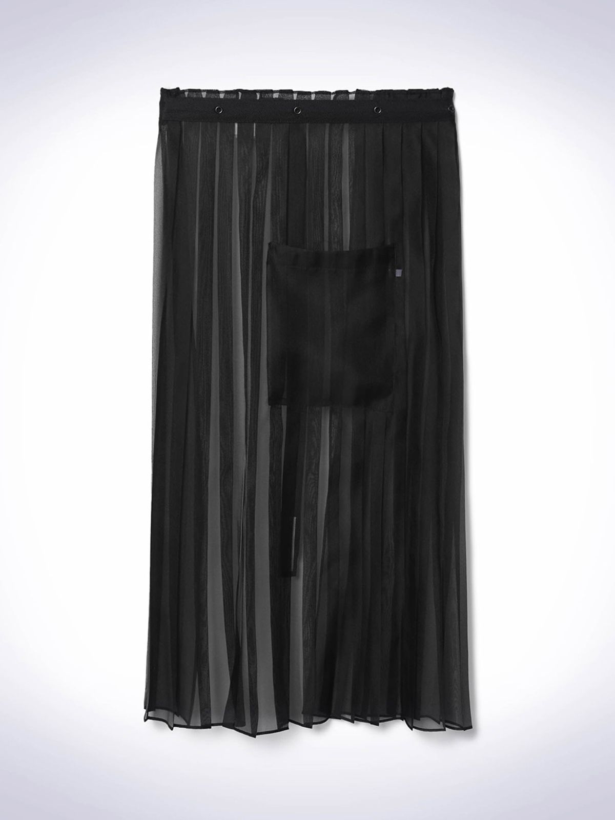 하우스공칠이씨(HAUS072C) PLEAT BELT SKIRT BLACK